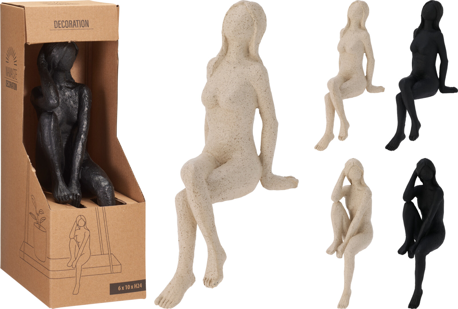 Dekofigur Frau Kantenhocker  DEKO