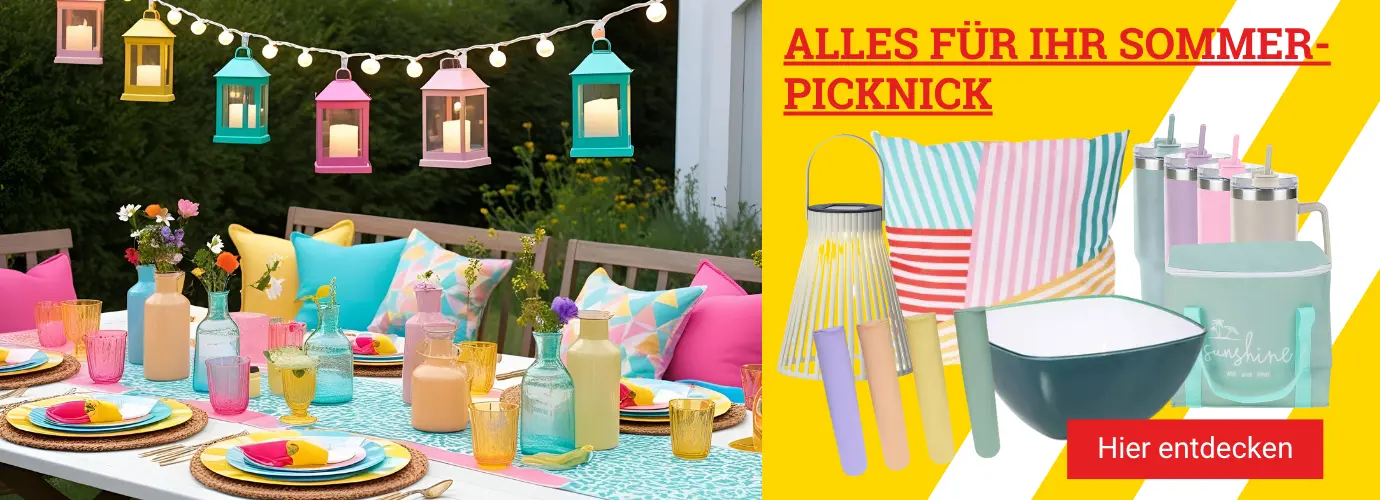 Alles für Ihr Sommer-Picknick! Jetzt shoppen>