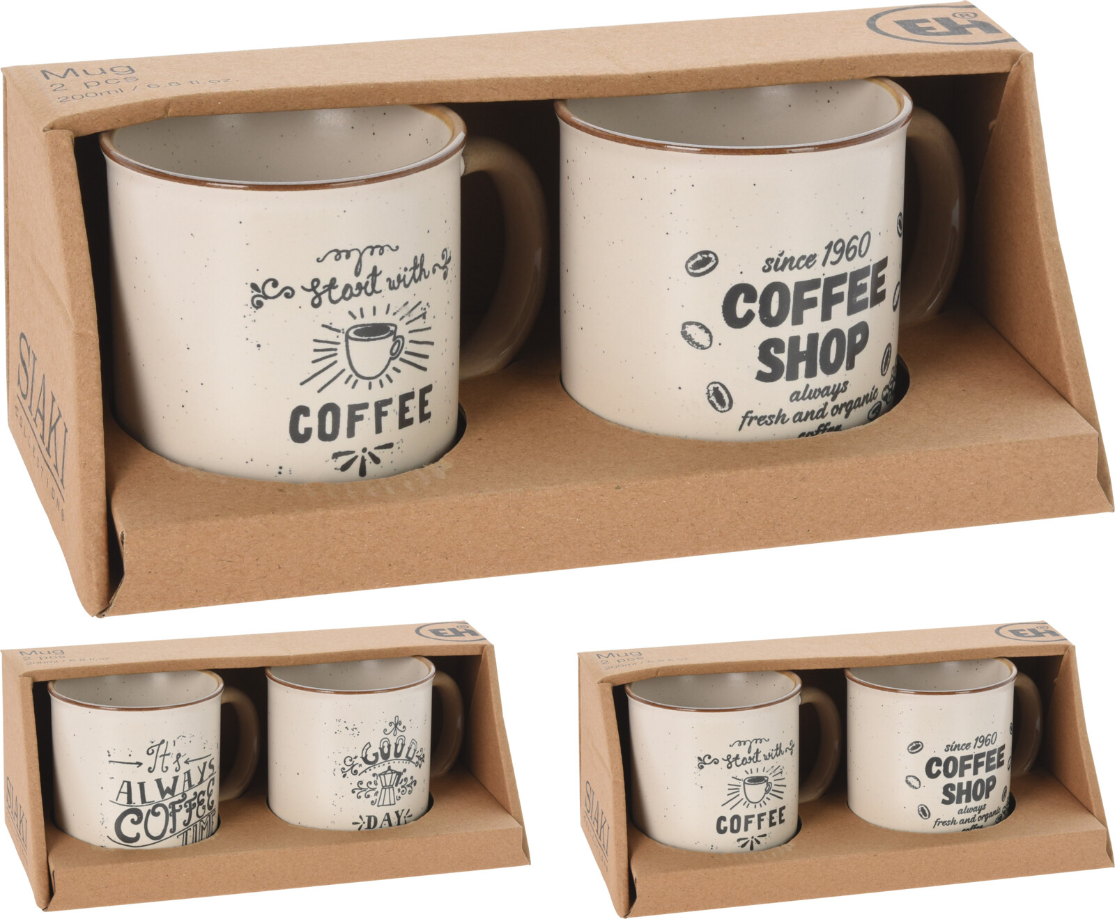 Becher Set 280 ML 4tlg. RETRO