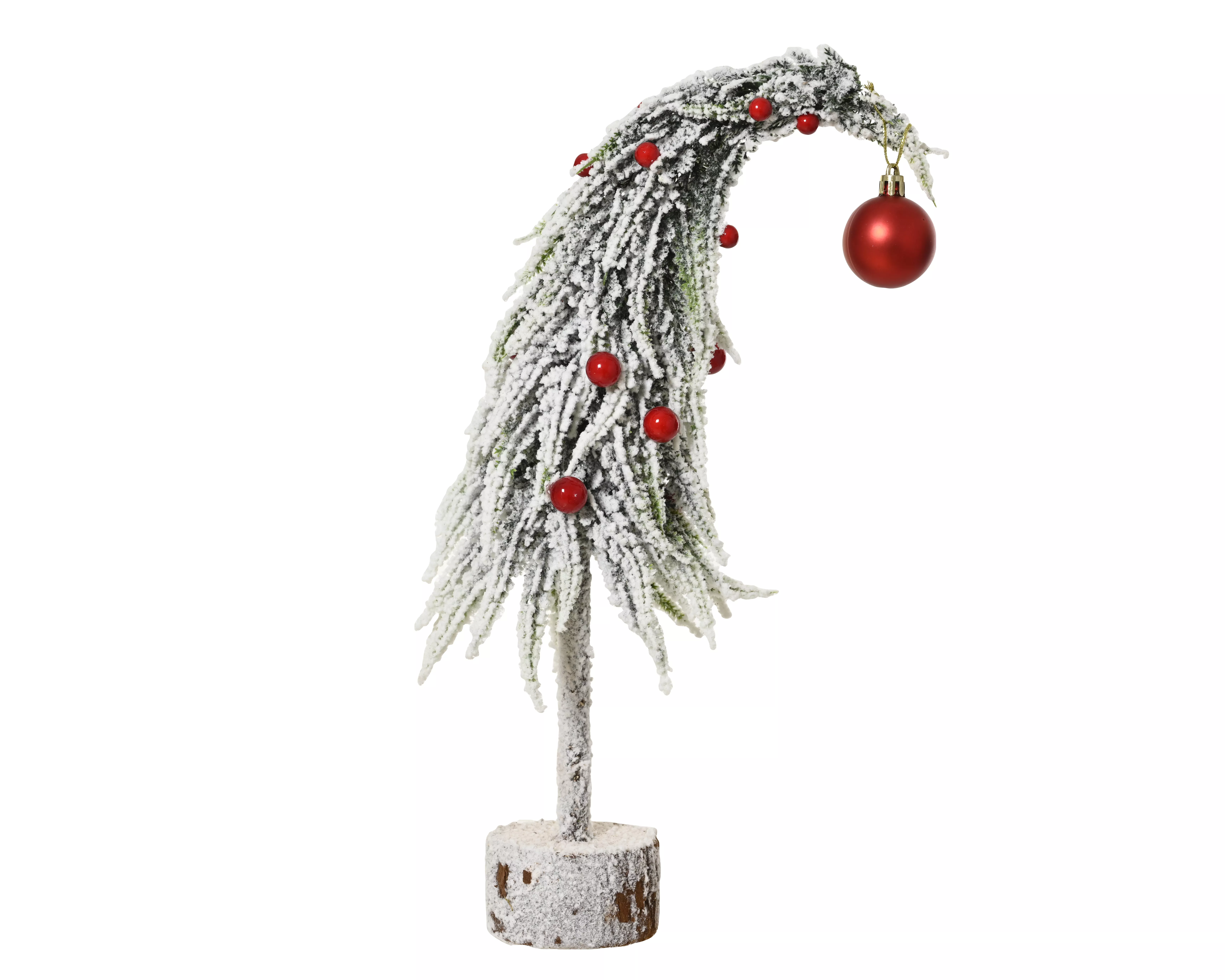 Mini Baum Ziepfel beschneit CHRISTMAS