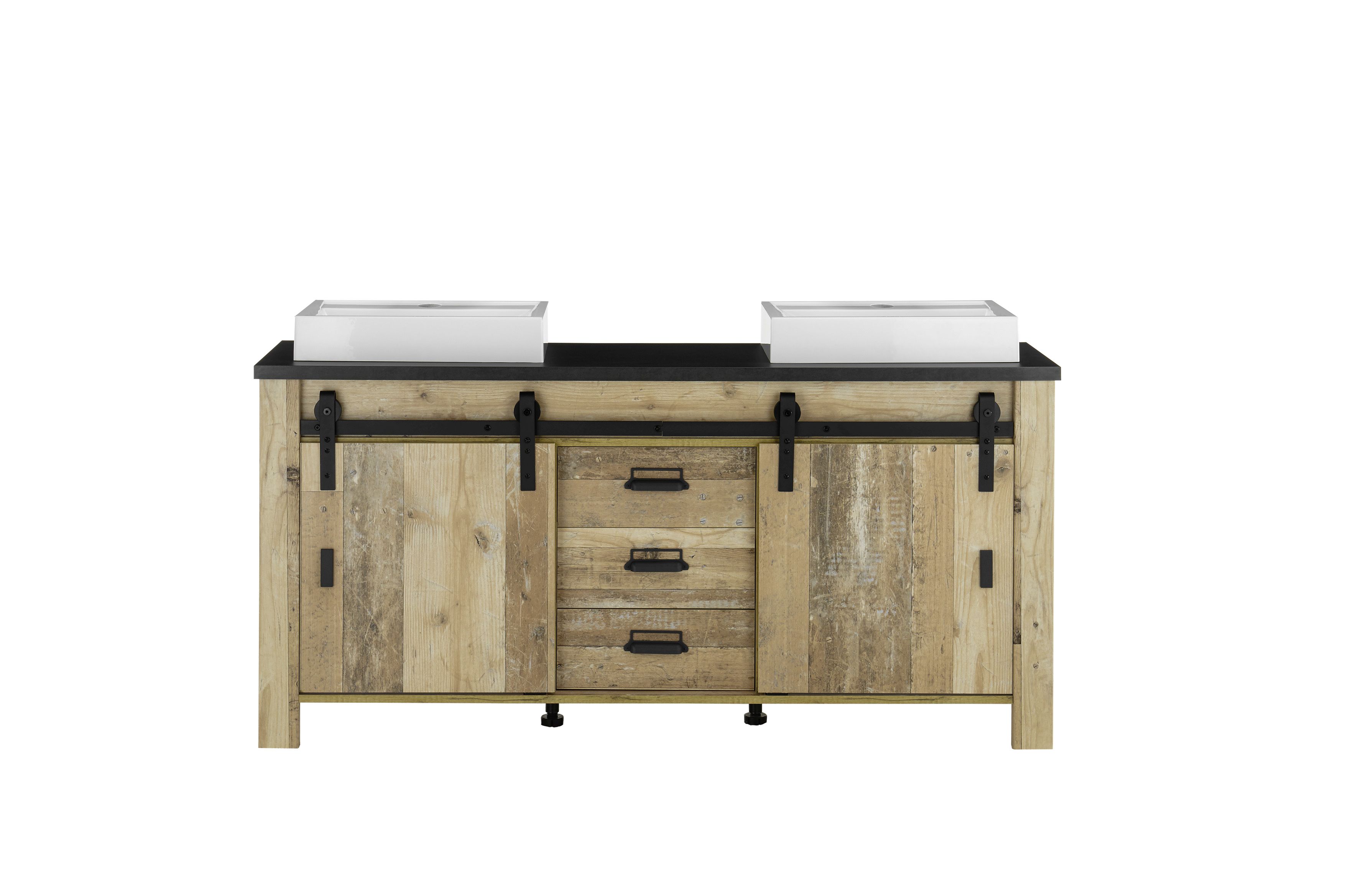 Unterschrank mit Doppelwaschbecken SHERWOOD Unterschrank mit Doppelwaschbecken SHERWOOD