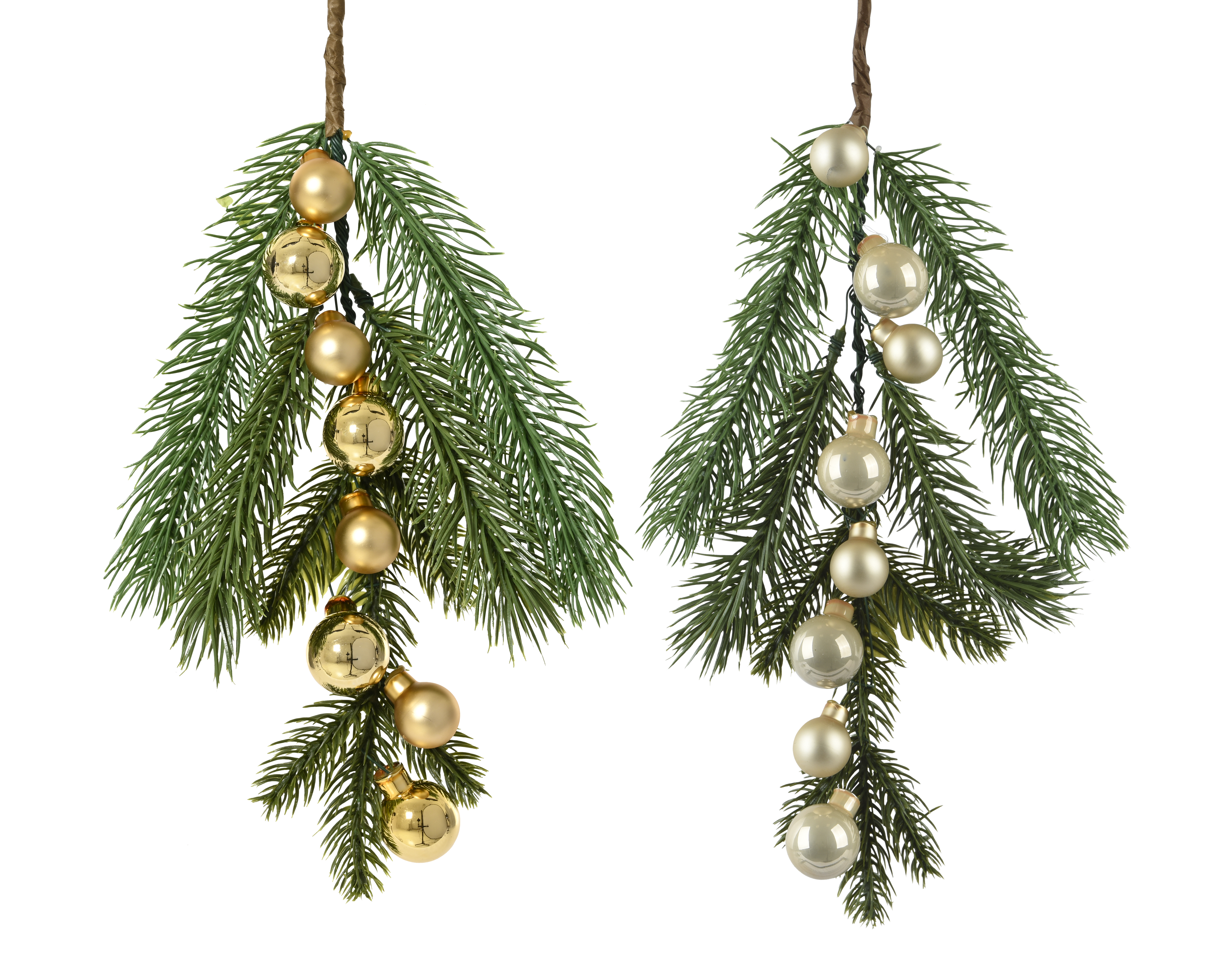 Clip Zweig mit Perlen CHRISTMAS