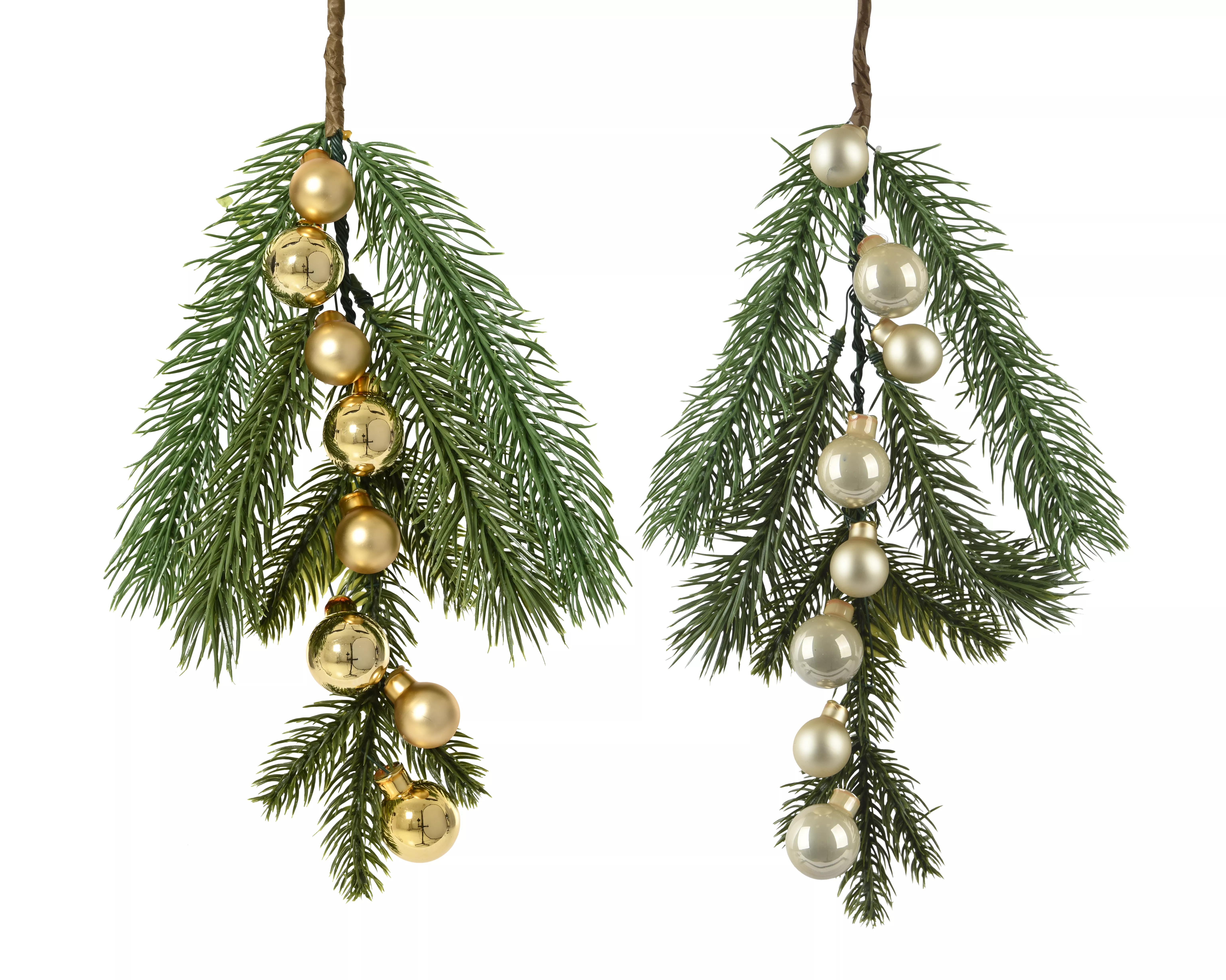 Clip Zweig mit Perlen CHRISTMAS