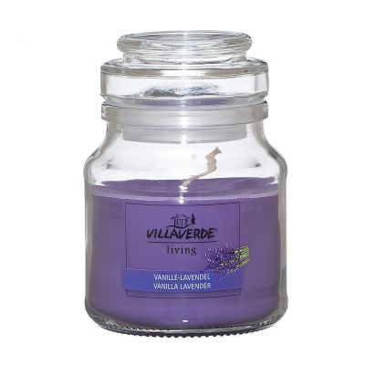 Duftkerze im Glas VANILLE-LAVENDEL