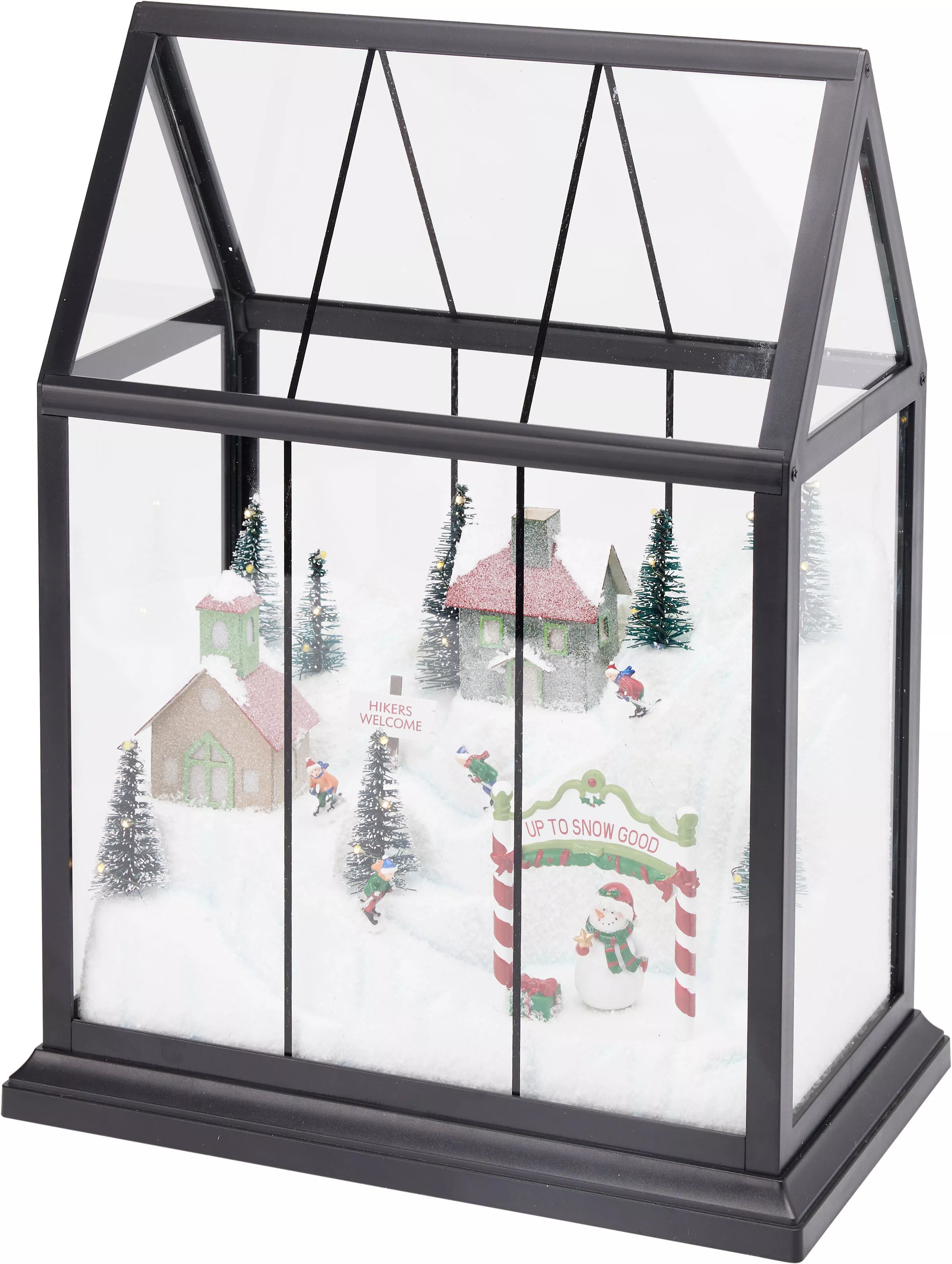 Glashaus mit Winterlandschaft und LED CHRISTMAS Glashaus mit Winterlandschaft und LED CHRISTMAS
