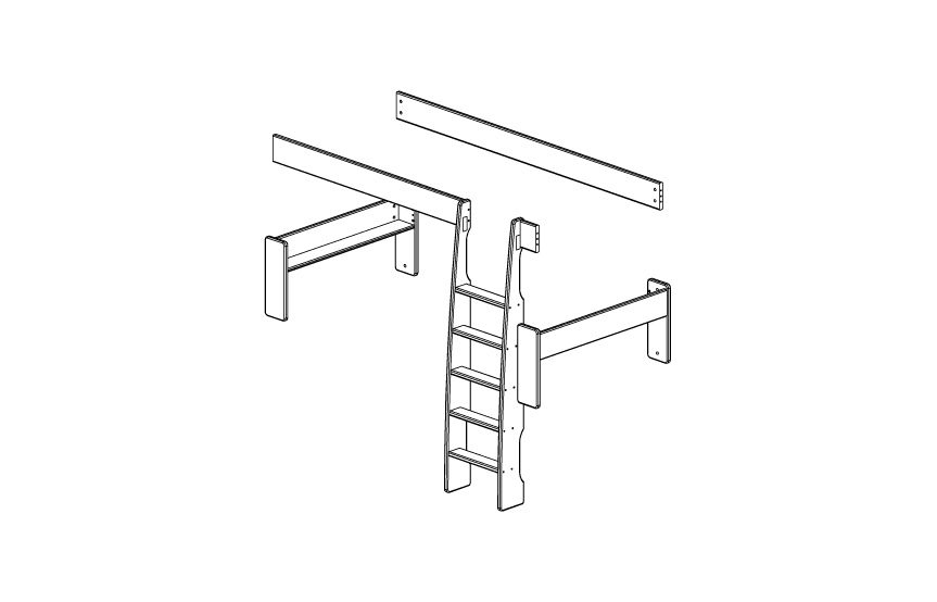 Umbauset zum Etagenbett FOR KIDS 6151