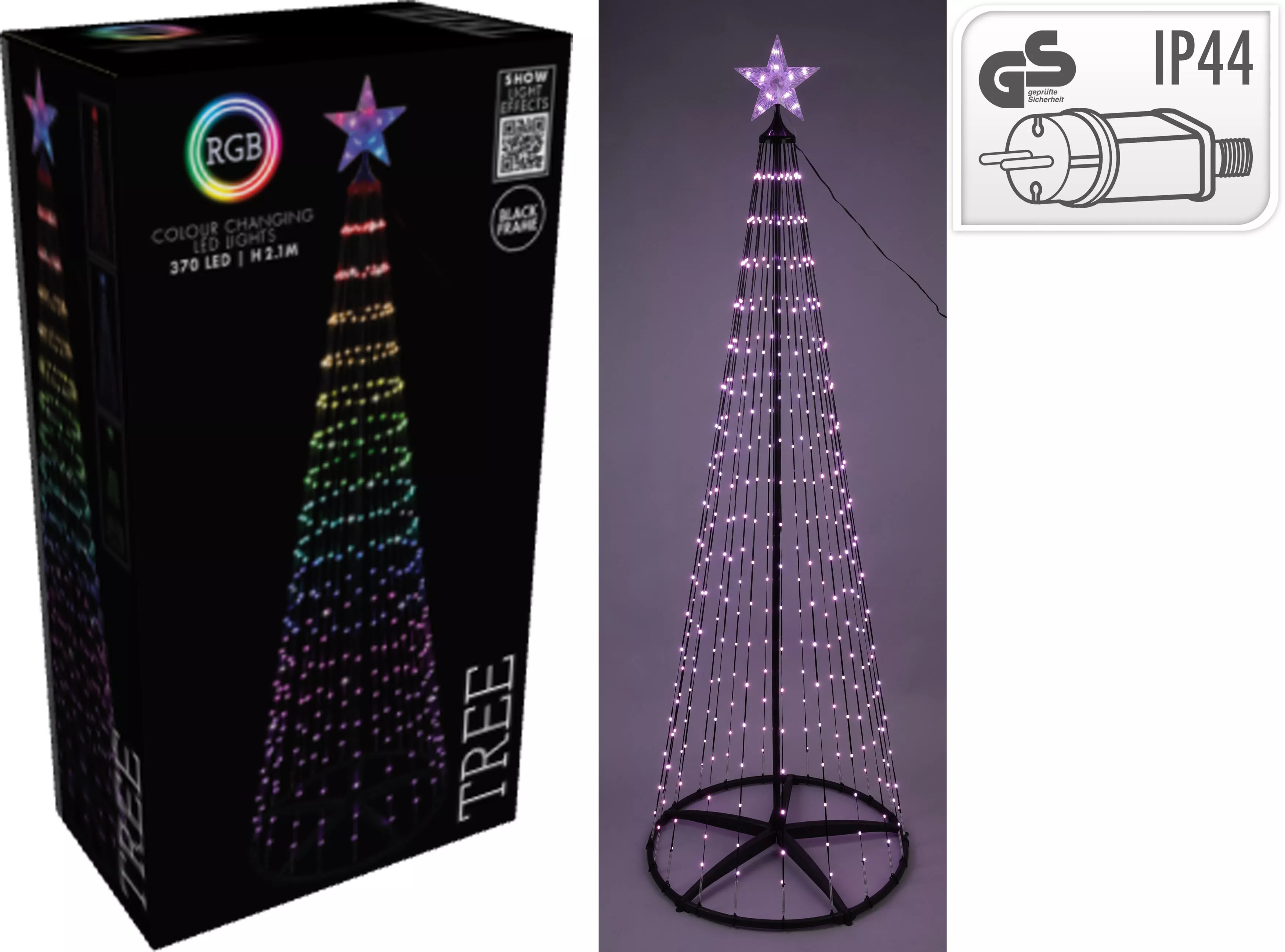 Baum 370LED´s RGB CHRISTMAS