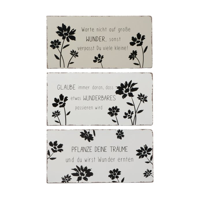 Schild mit Spruch ESRA