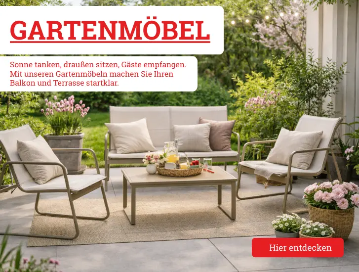 Der Frühling ist da! Jetzt Gartenmöbel zu MEGA Preisen sichern >