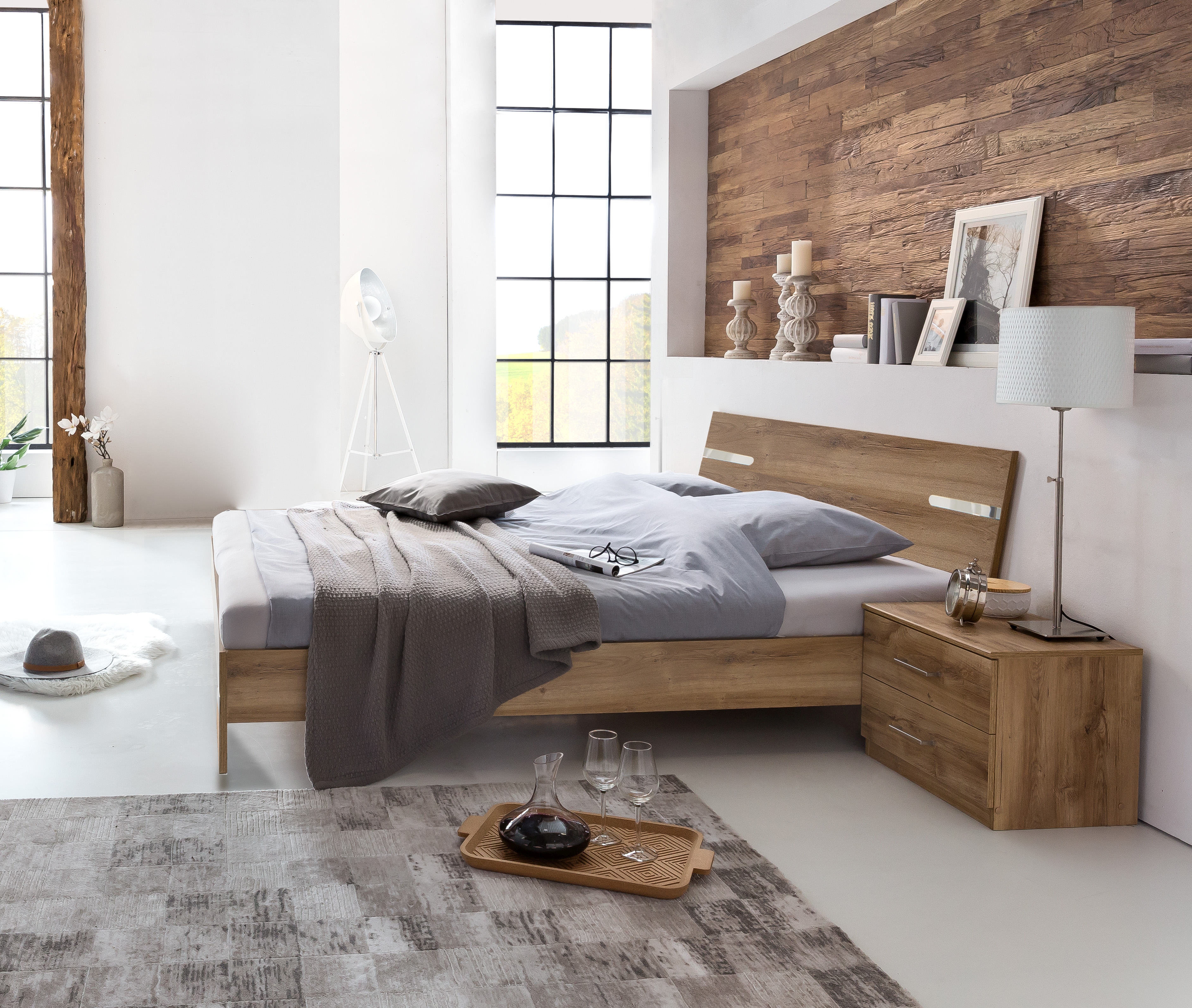 Bett mit Nachtkommoden ANNA Bett mit Nachtkommoden ANNA