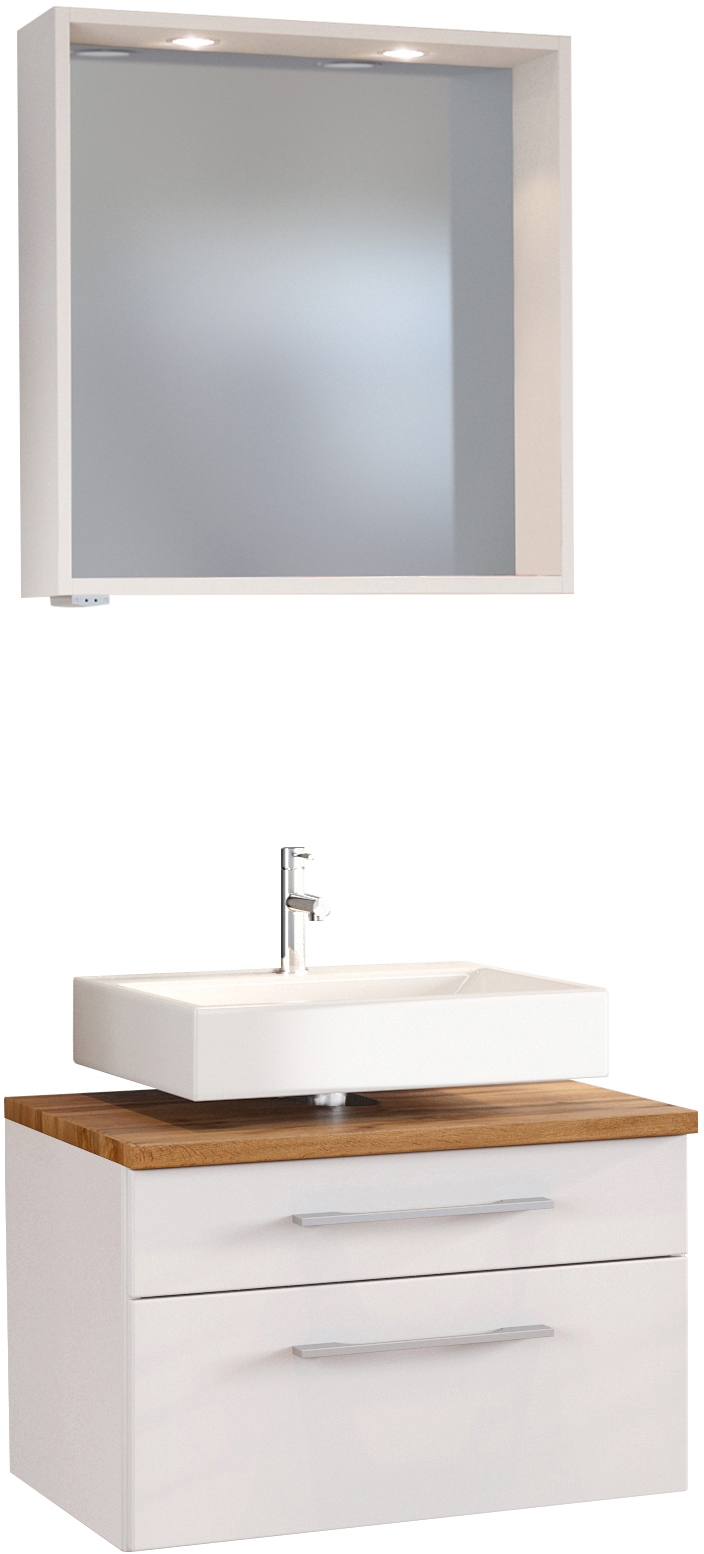 Waschbeckenunterschrank 60 mit Spiegelpaneel DAVOS Waschbeckenunterschrank 60 mit Spiegelpaneel DAVOS