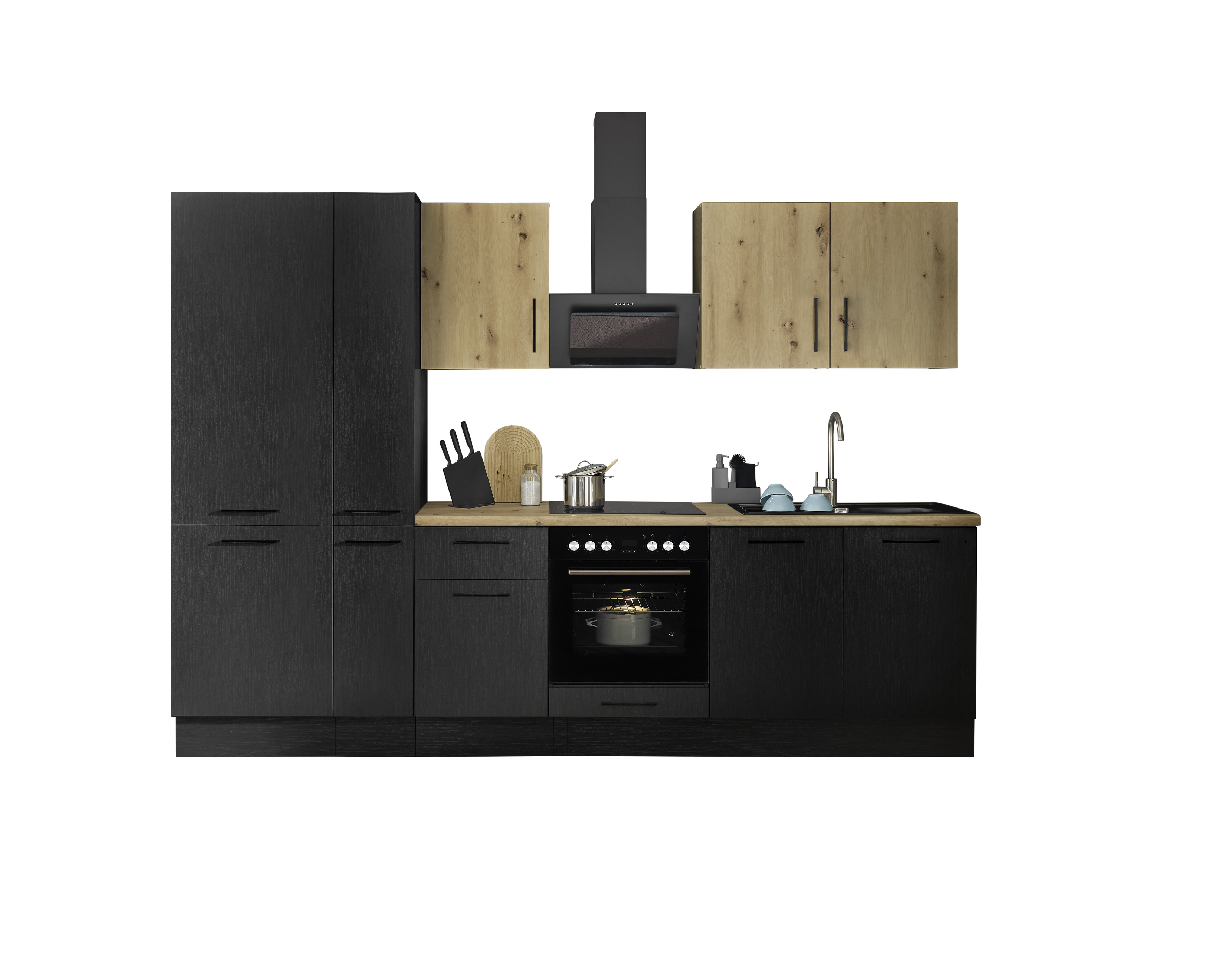 Küchenblock mit E-Geräten CORNWALL (Zeile-Kühlschrank) VI Küchenblock mit E-Geräten CORNWALL (Zeile-Kühlschrank) VI