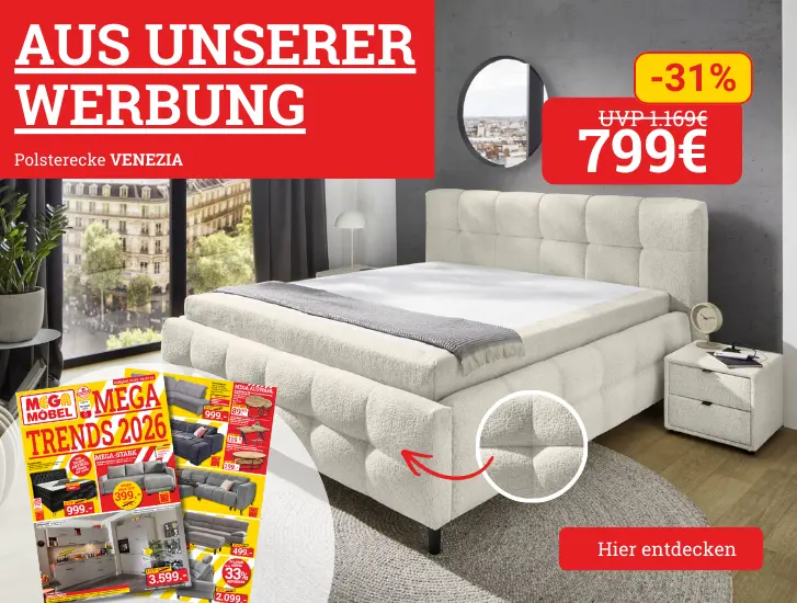 MEGA Preis! Polsterbett LUCY