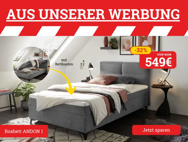 Aus unserer Werbung! Boxbett ANDON 1