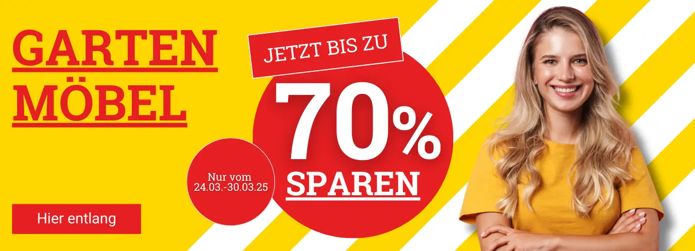 Gartenmöbel - Jetzt bis zu 70% sparen!