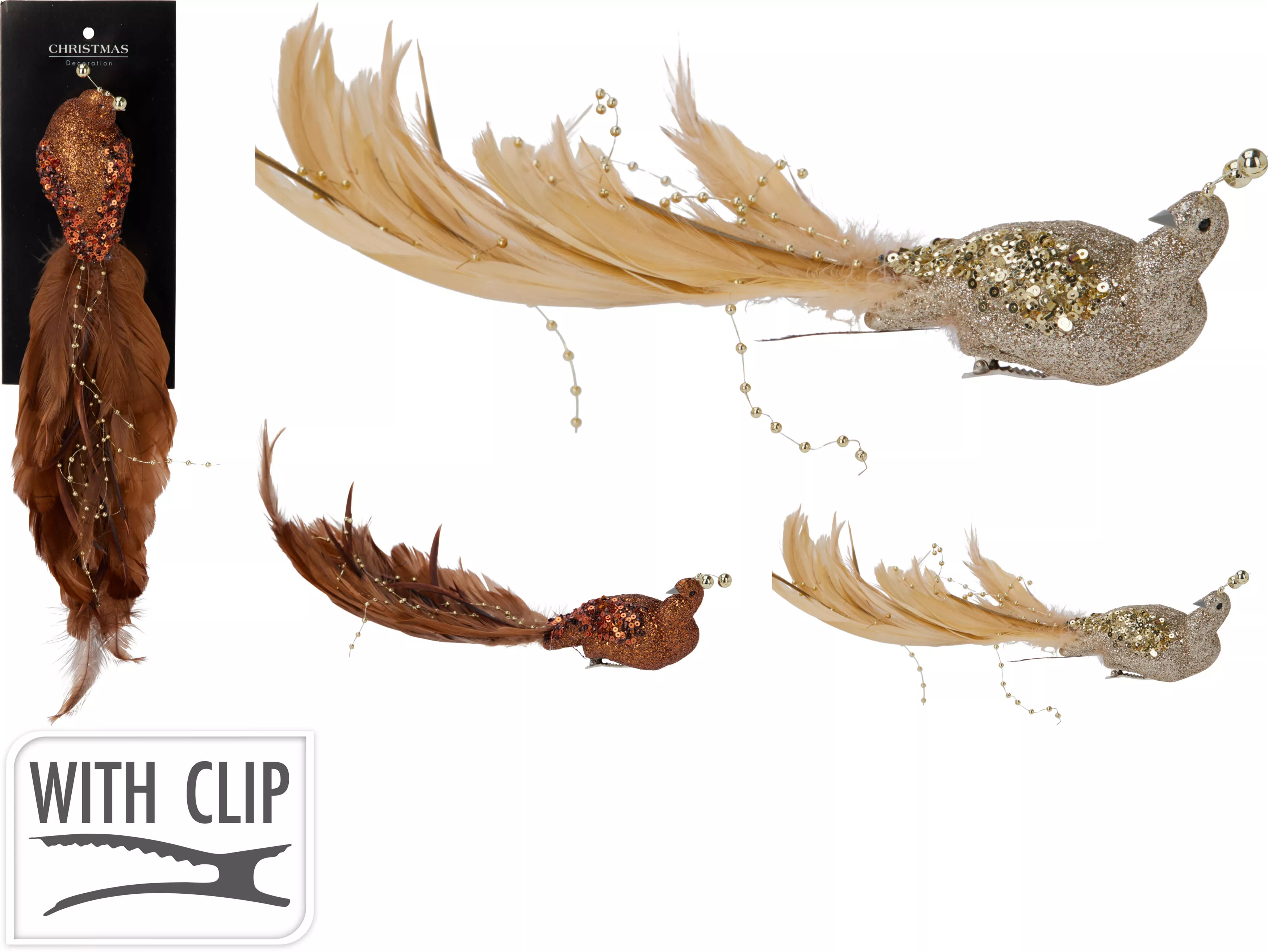 Clip Pfrau Glitter CHRISTMAS