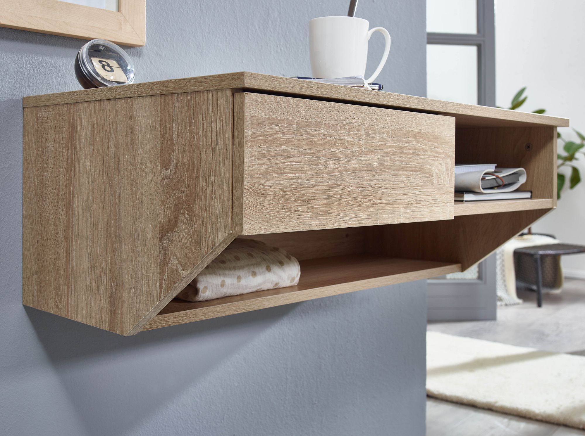 Hängeschrank mit Wandregal WL6.392