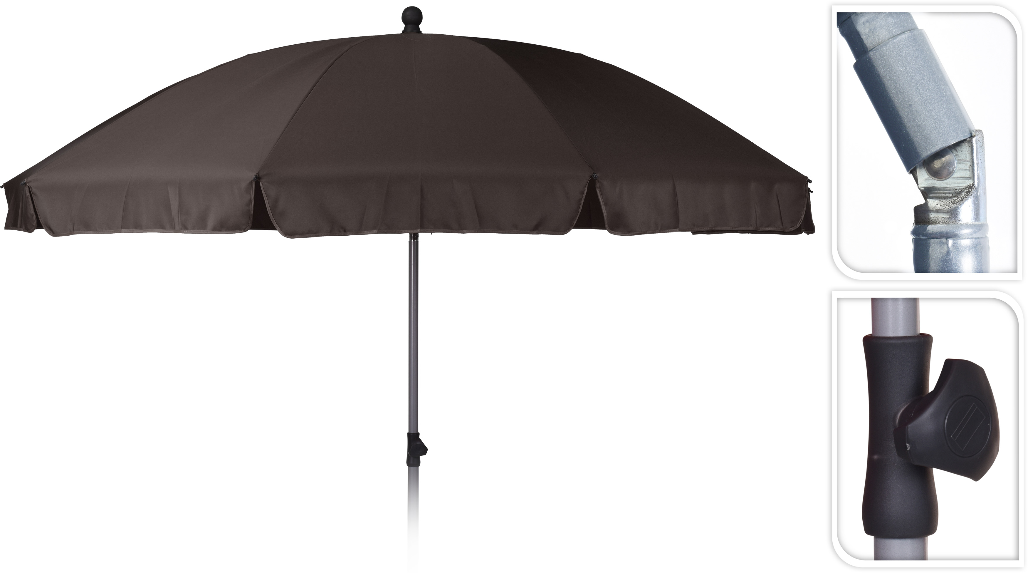 Sonnenschirm 2,50m TAUPE