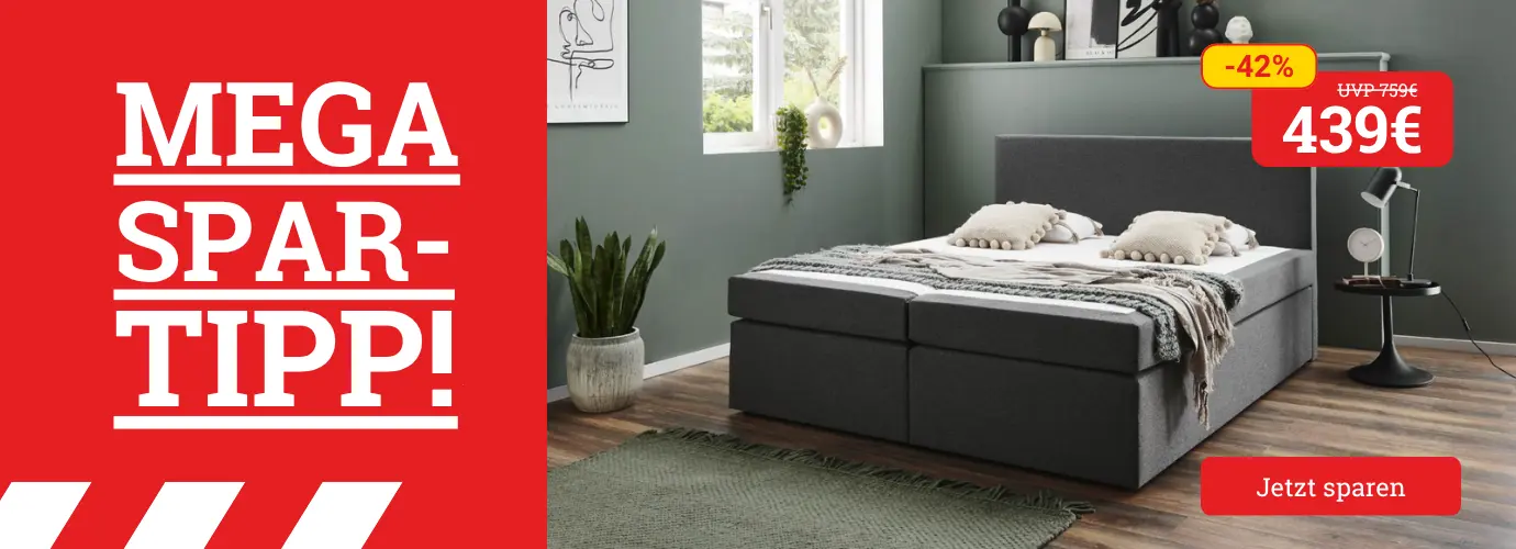 MEGA Spar-Tipp! Boxspringbett BX890 ASPEN