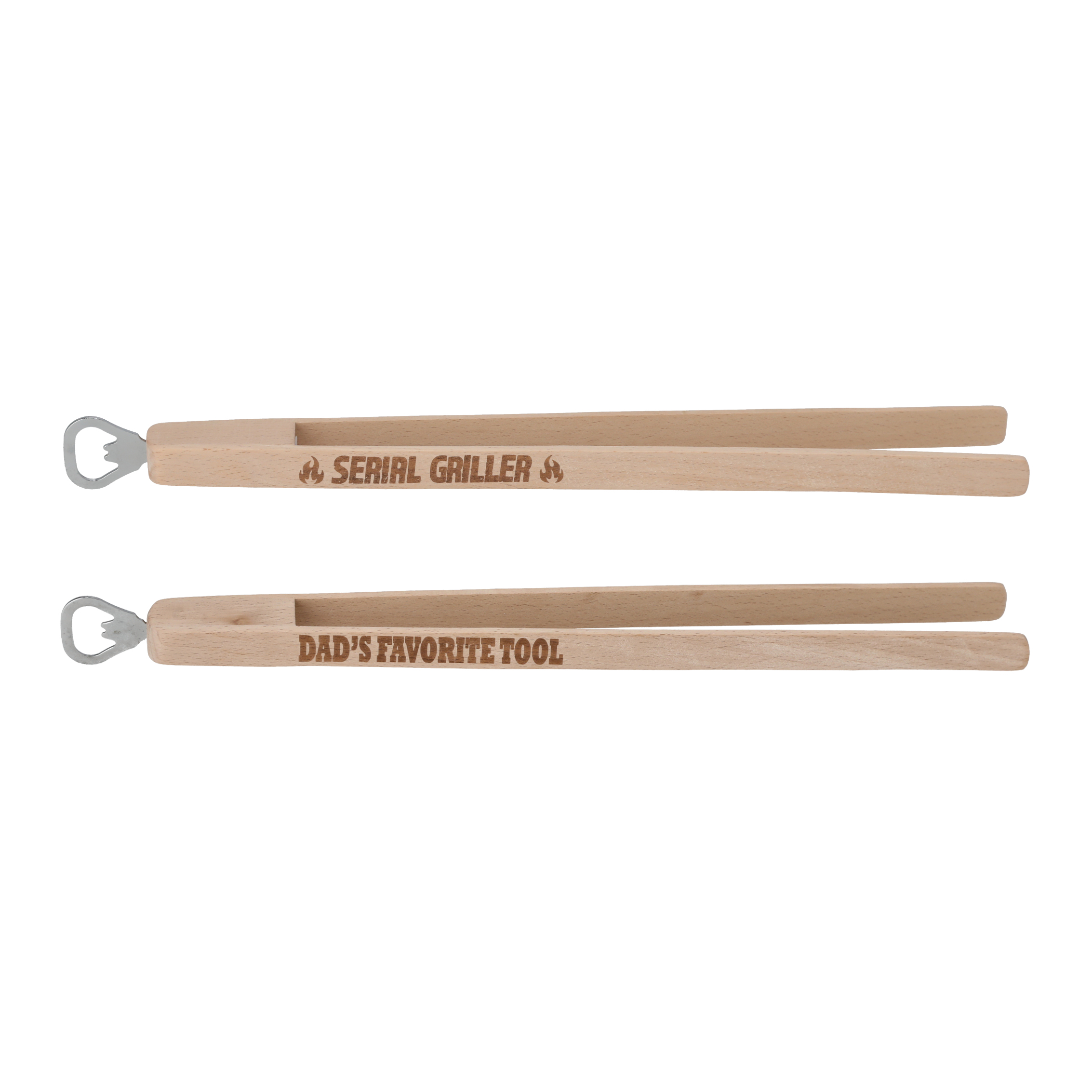 Grillzange mit Flaschenöffner HOLZI Grillzange mit Flaschenöffner HOLZI