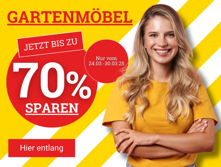 Gartenmöbel - Jetzt bis zu 70% sparen!