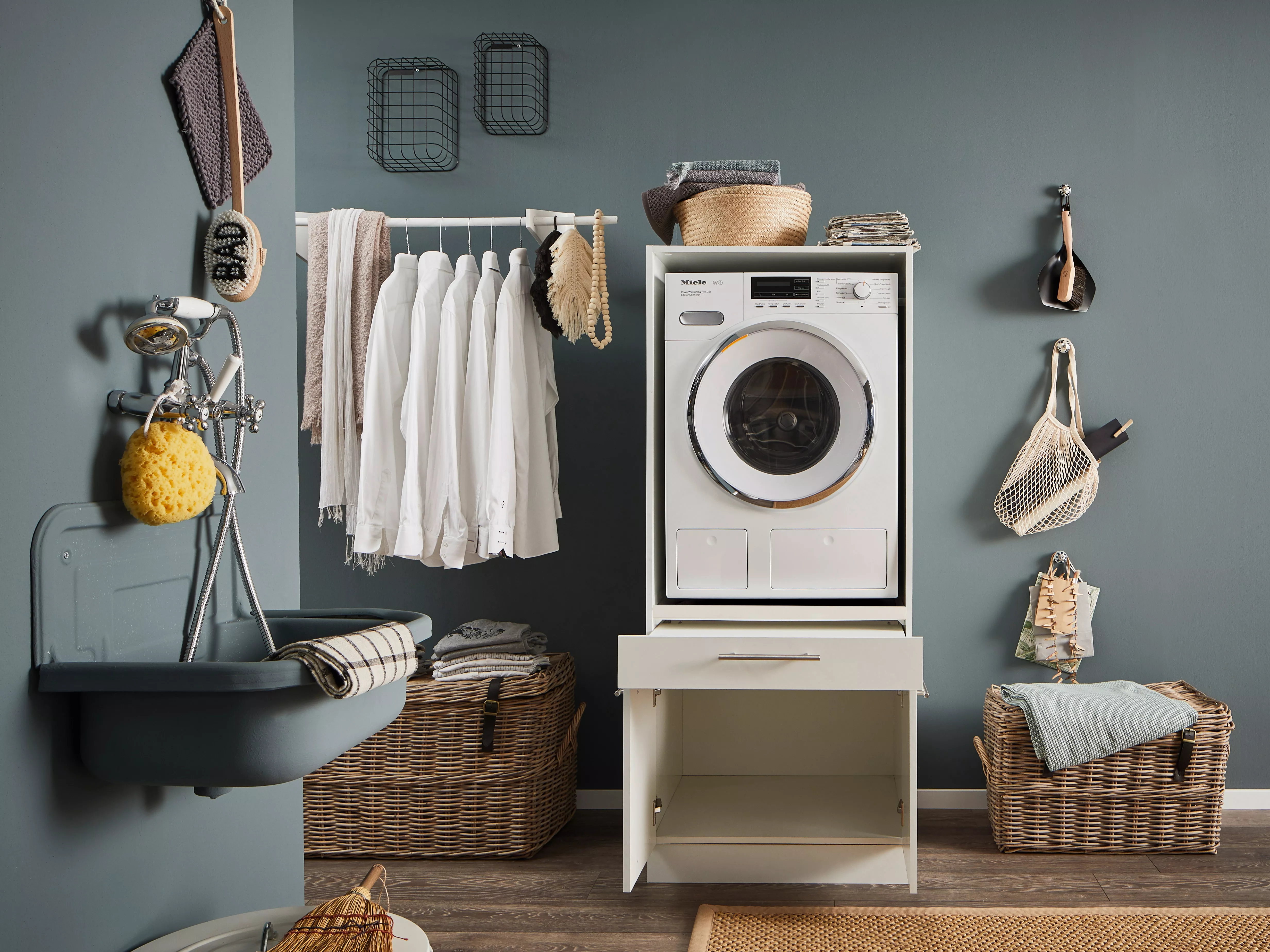 Midischrank mit Gerätefach LAUNDREEZY Midischrank mit Gerätefach LAUNDREEZY