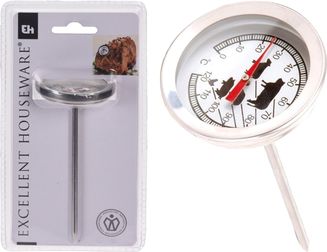 Fleischthermometer silber