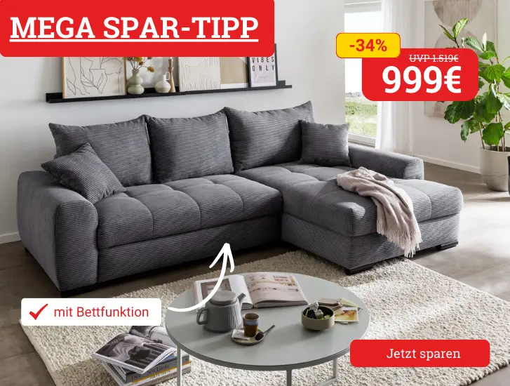 MEGA Spar-Tipp! Polsterecke mit Funktion MORTIMER II