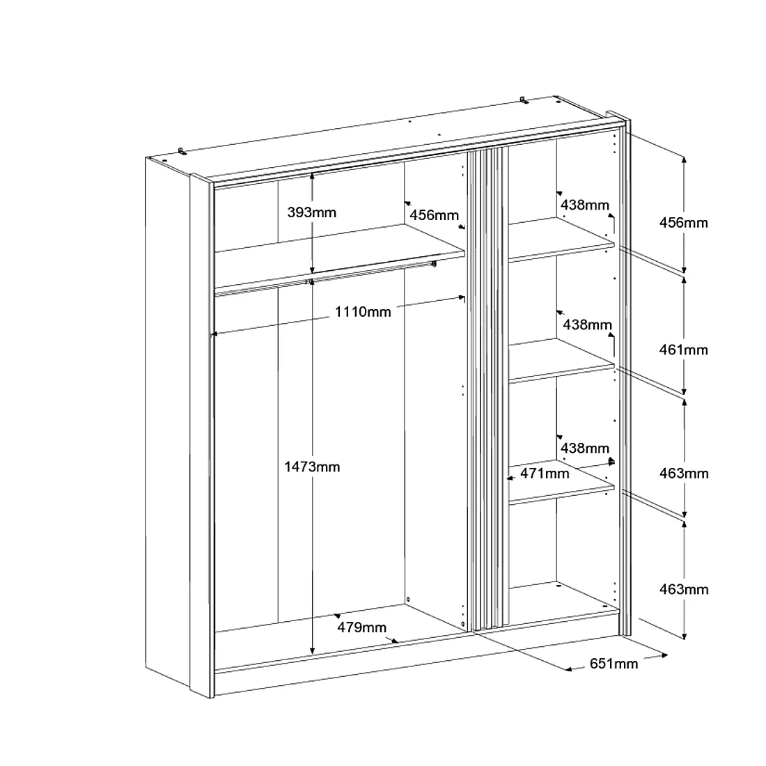 Kleiderschrank ESCALE 1