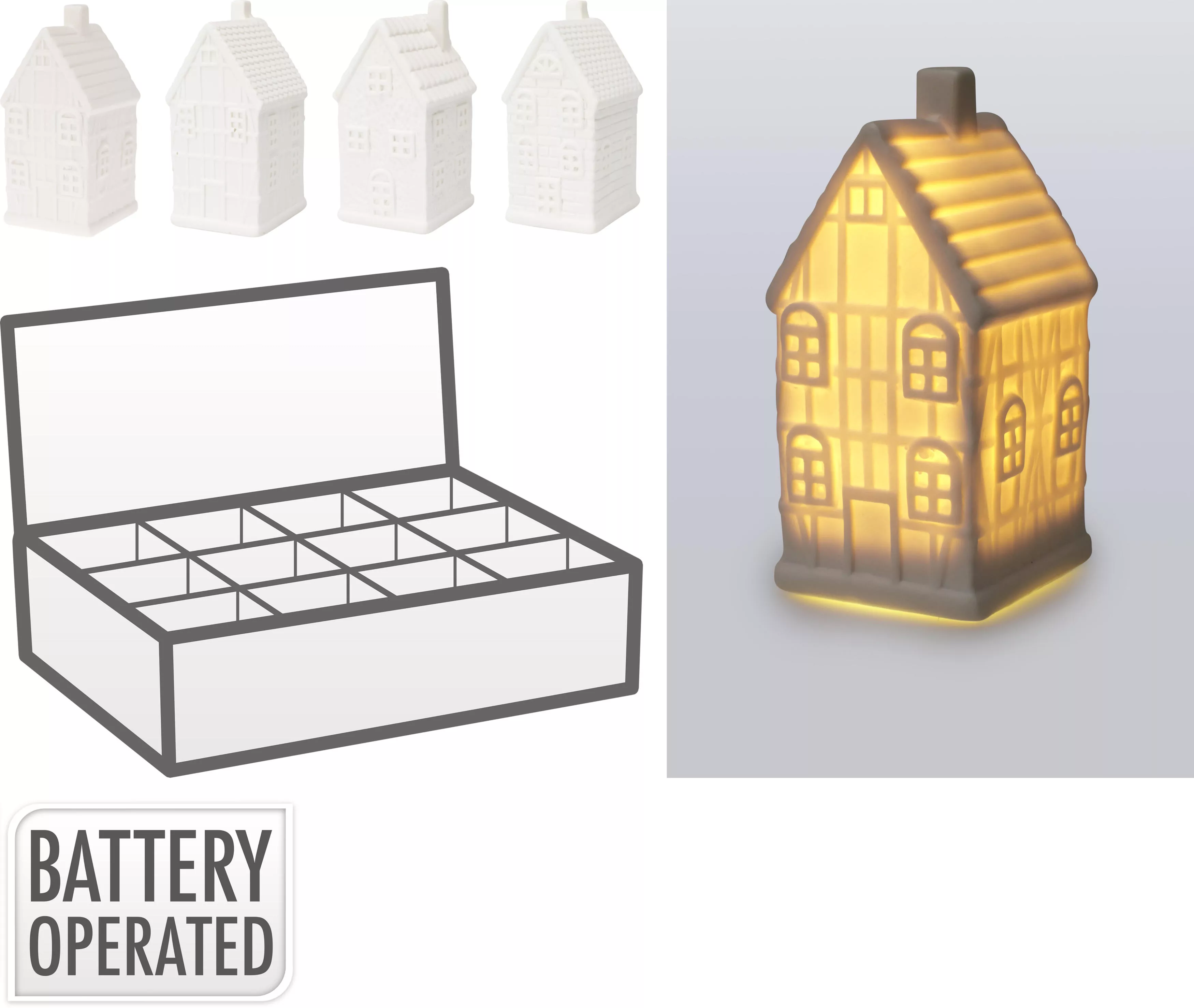 Haus mit LED DEKO