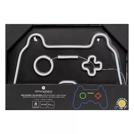 Wandobjekt Neon Gamer Controller JJA