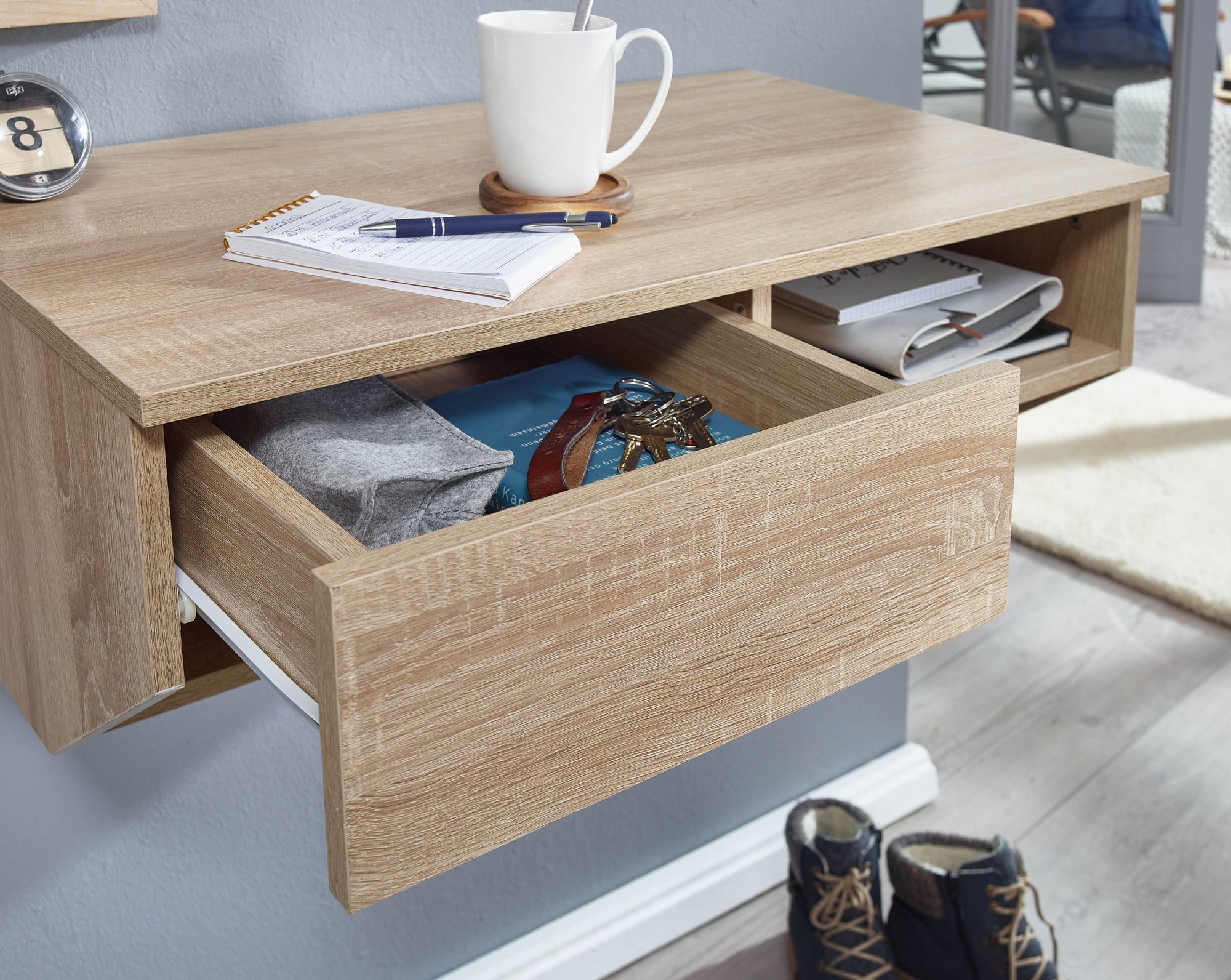 Hängeschrank mit Wandregal WL6.392