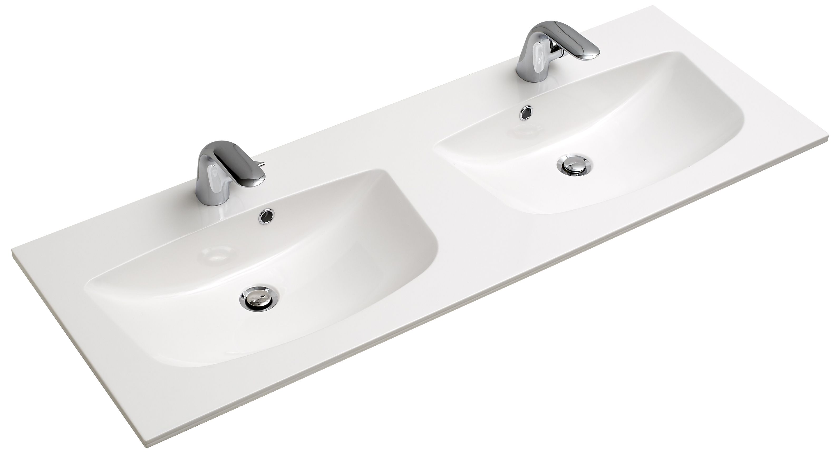 Mineralmarmor-Doppelwaschtisch SOLITAIRE 6025