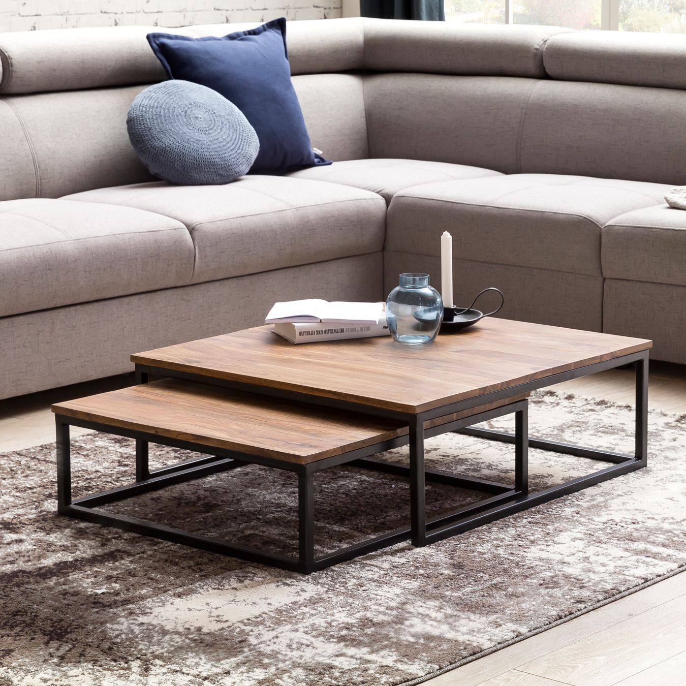 Couchtische im 2er-Set MONGKOL BOREI Couchtische im 2er-Set MONGKOL BOREI