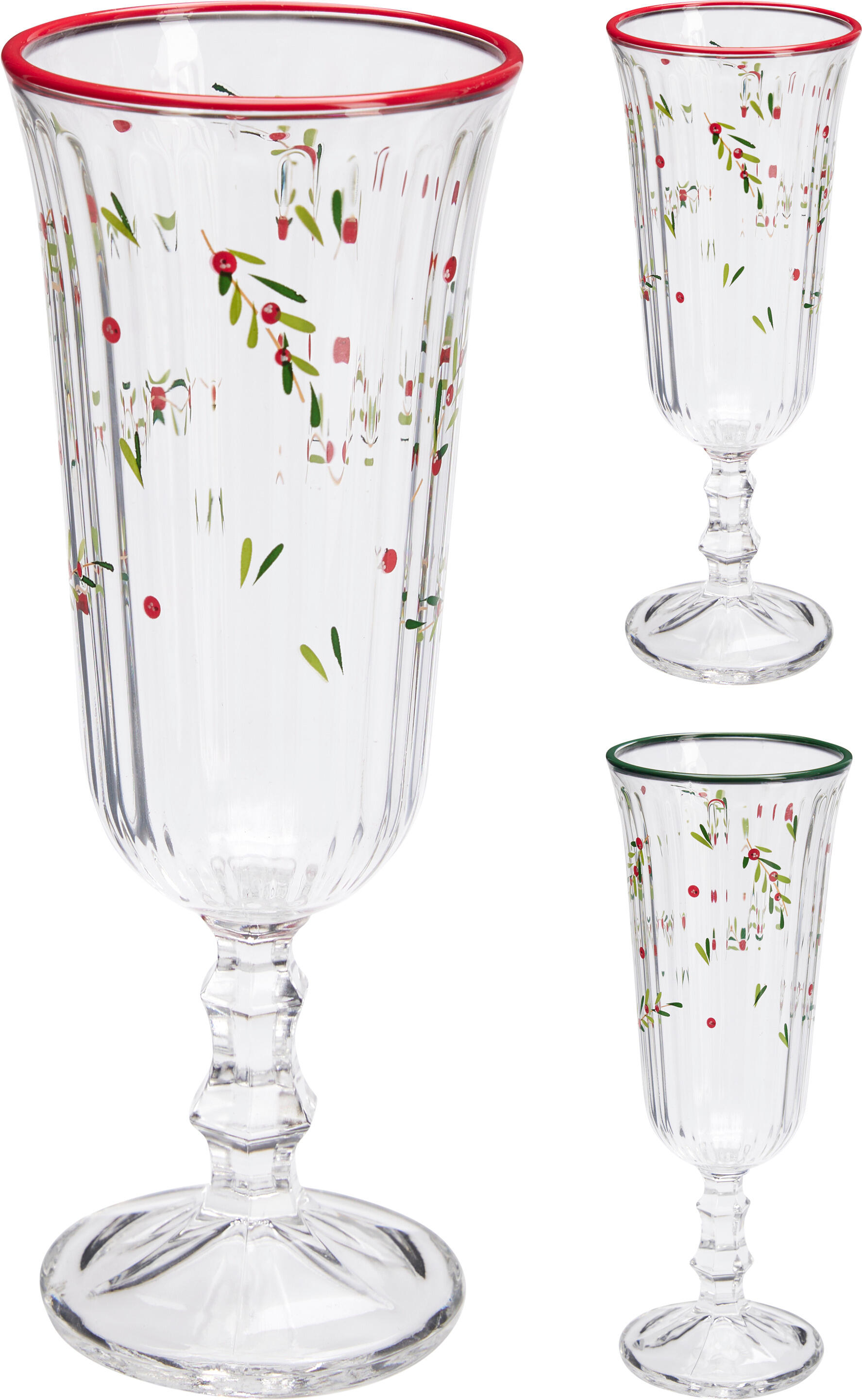 Sektglas Beerenzweig CHRISTMAS Sektglas Beerenzweig CHRISTMAS