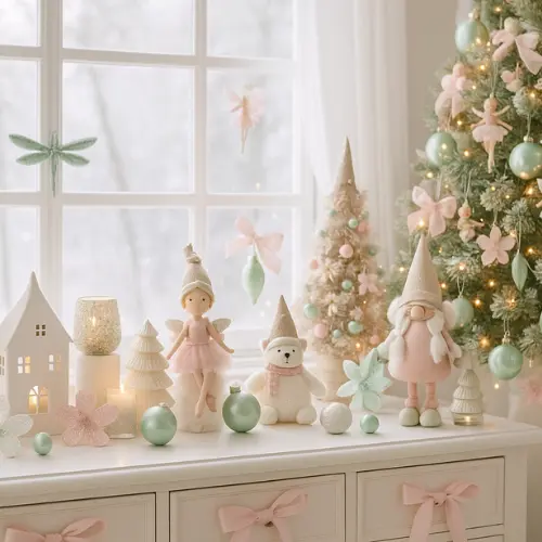 Weihnachtsdeko: Rosa & Mint