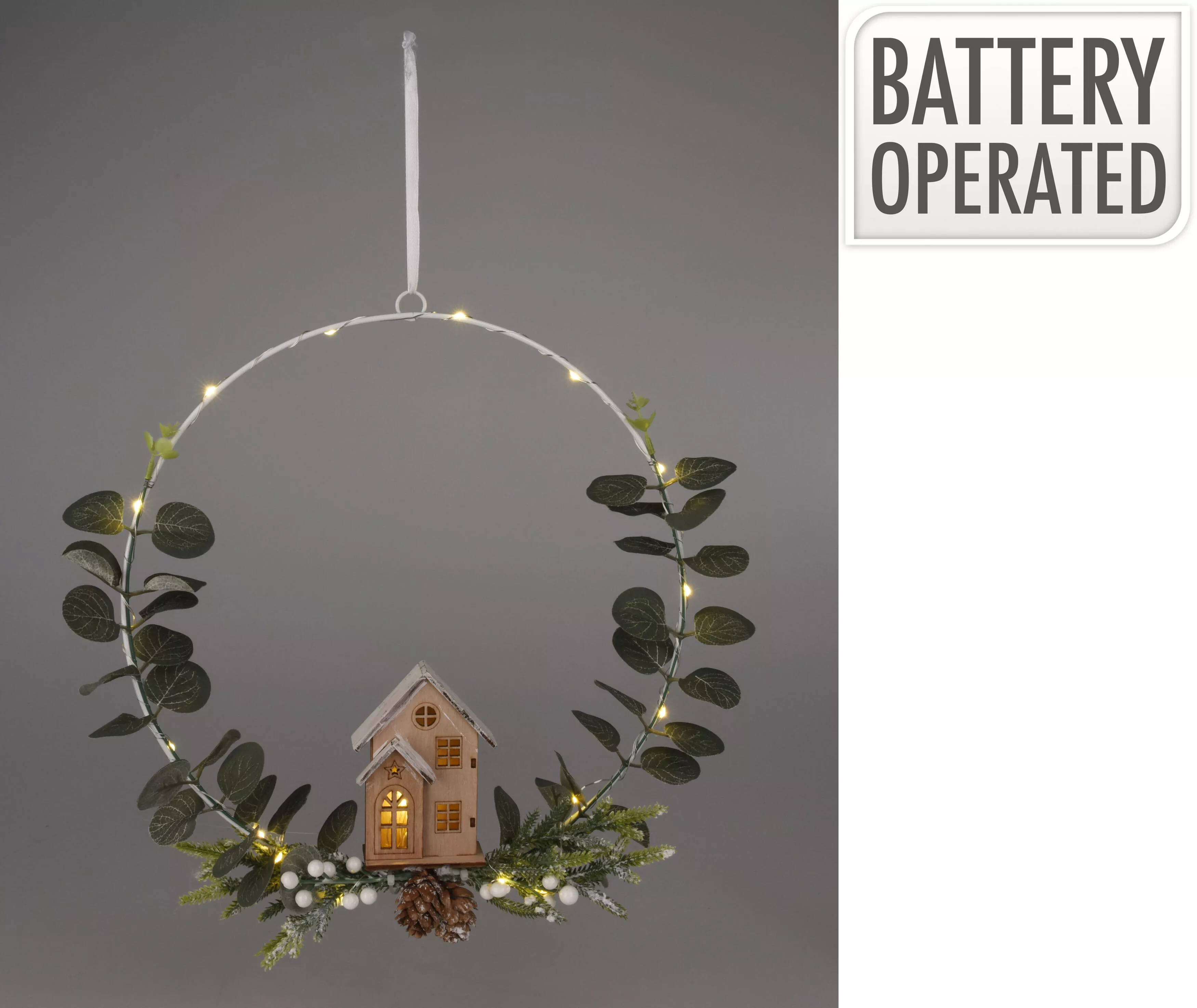 Dekoring mit LED Haus HOME