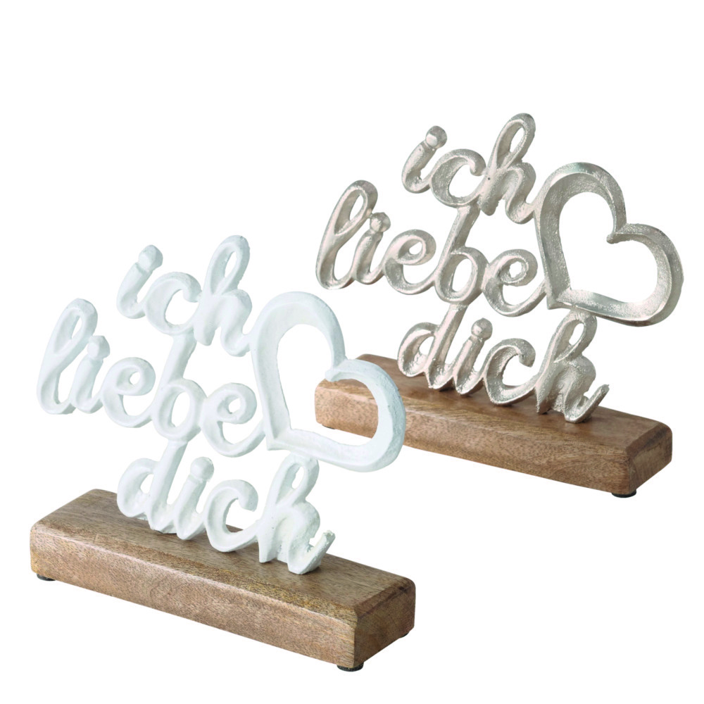 Schriftzug sortiert ICH LIEBE DICH