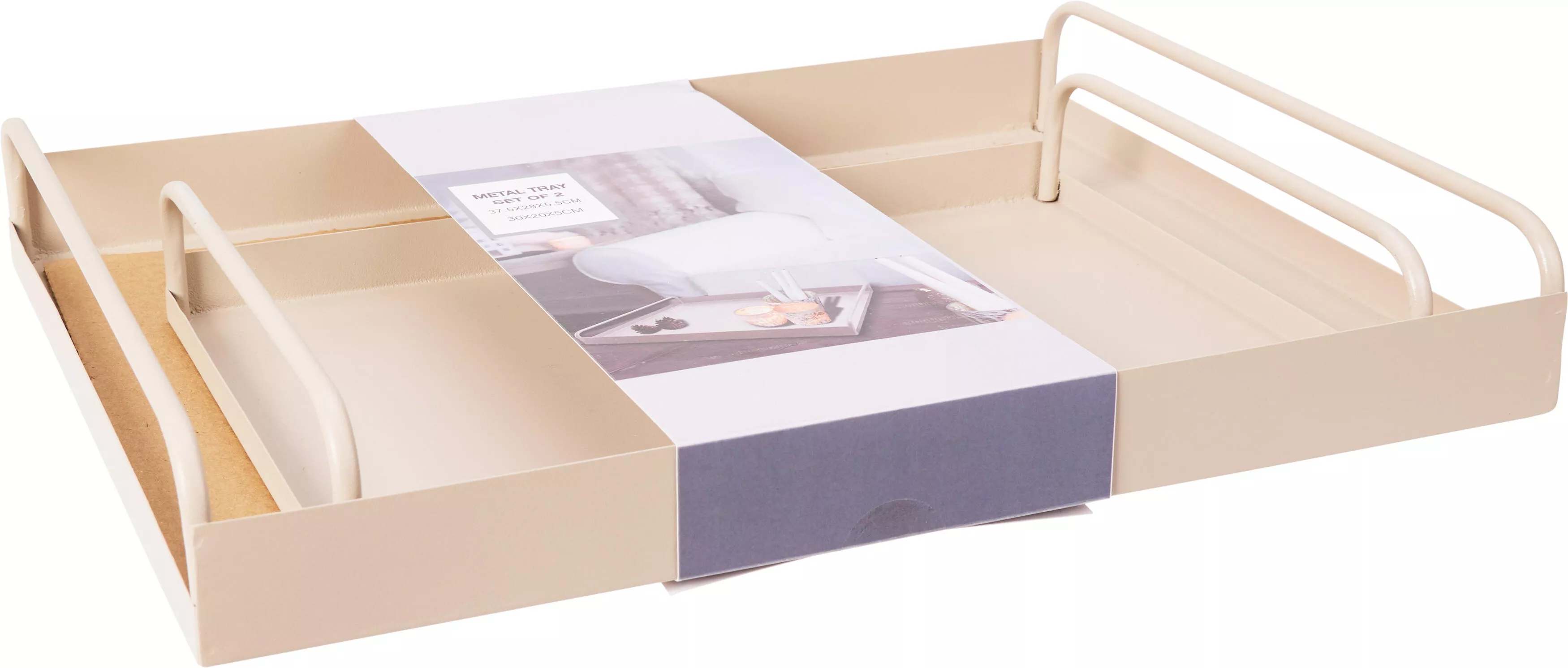 Tablett 2er Set mit Henkel EH Tablett 2er Set mit Henkel EH