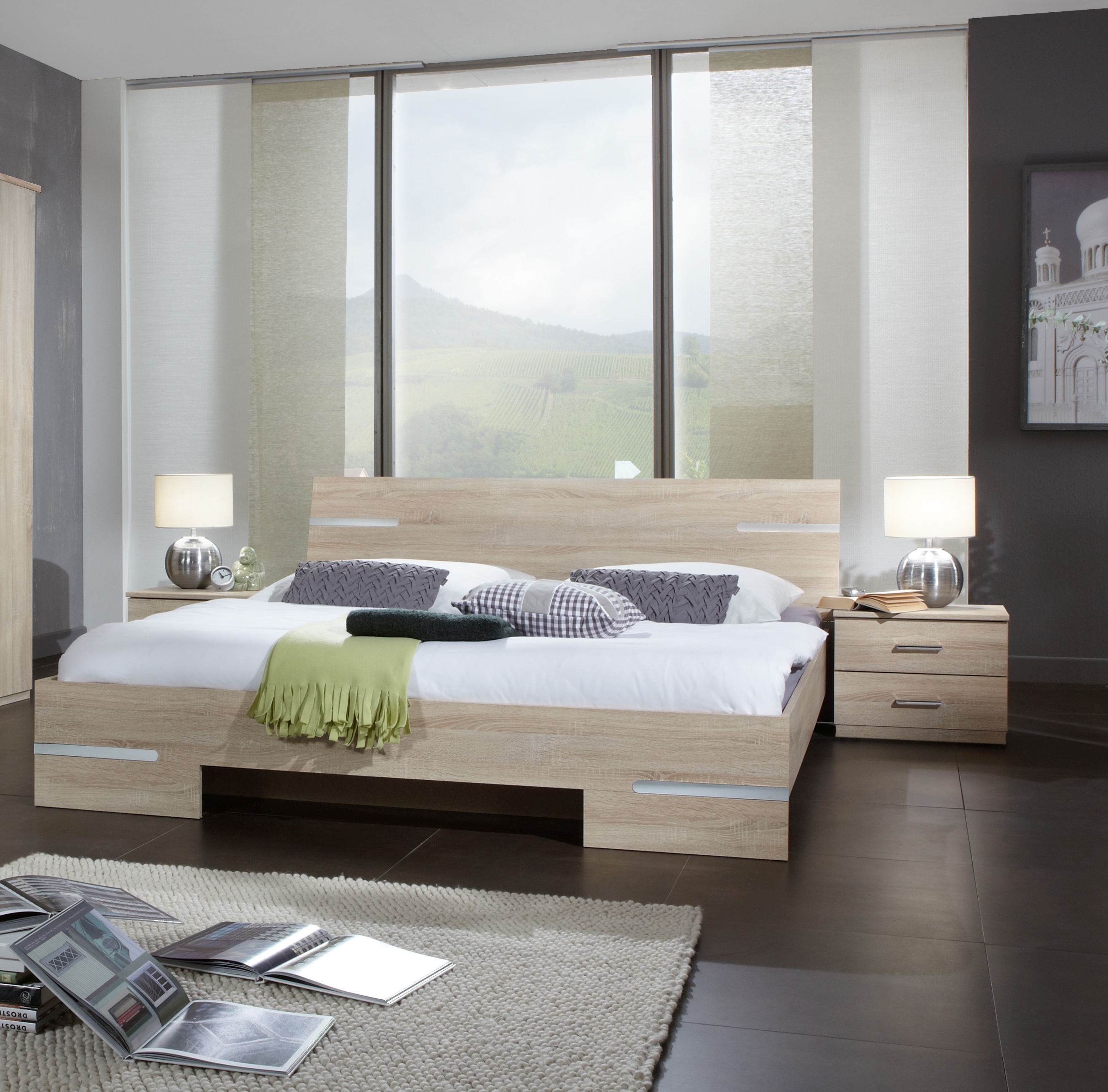 Bett mit Nachtkommoden ANNA Bett mit Nachtkommoden ANNA
