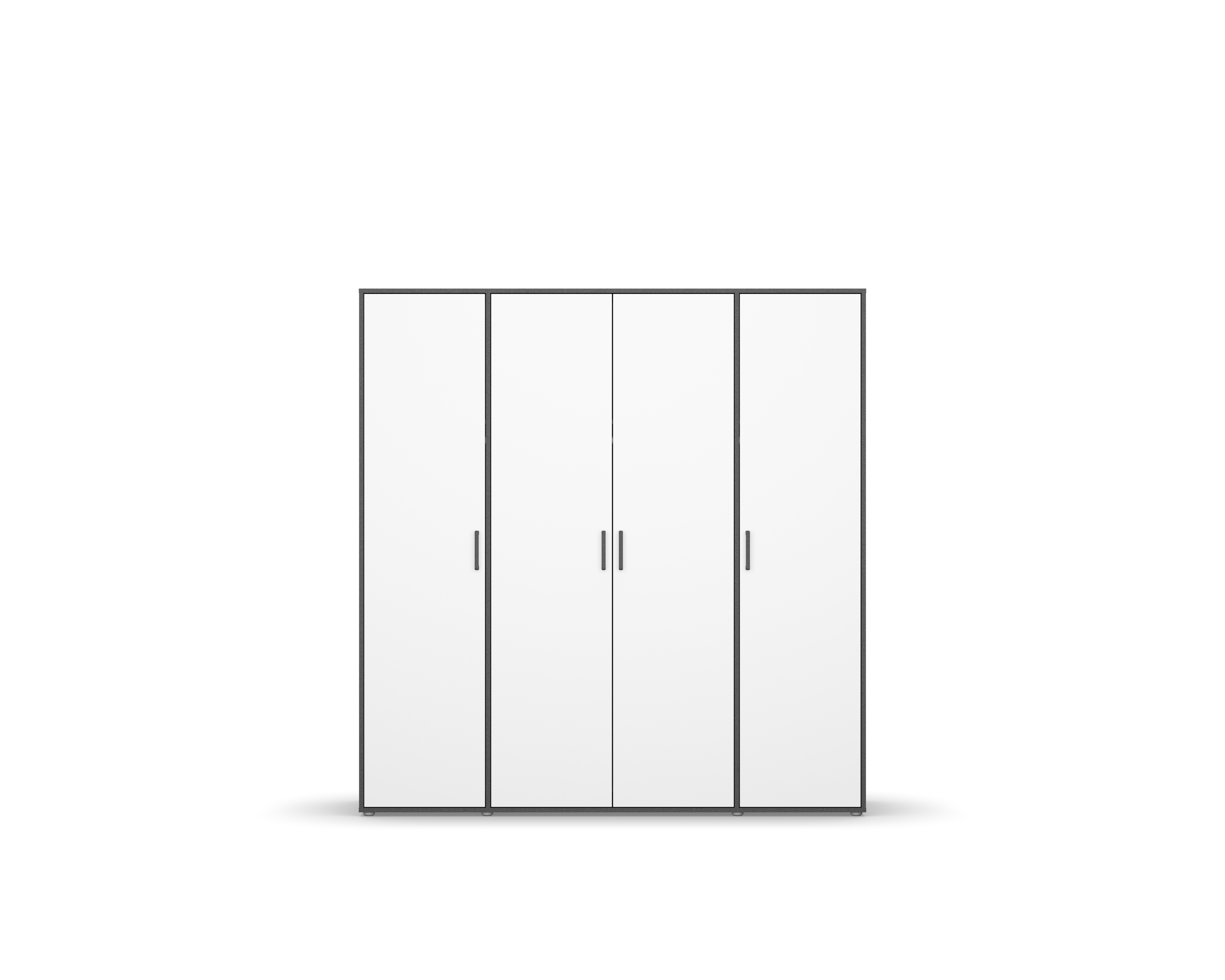 Kleiderschrank VOYAGER | Grau Metallic-Alpinweiß | 522840-5