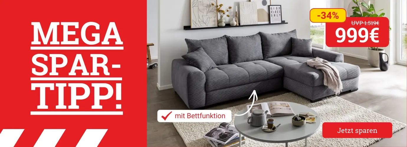 MEGA Spar-Tipp! Polsterecke mit Funktion MORTIMER II