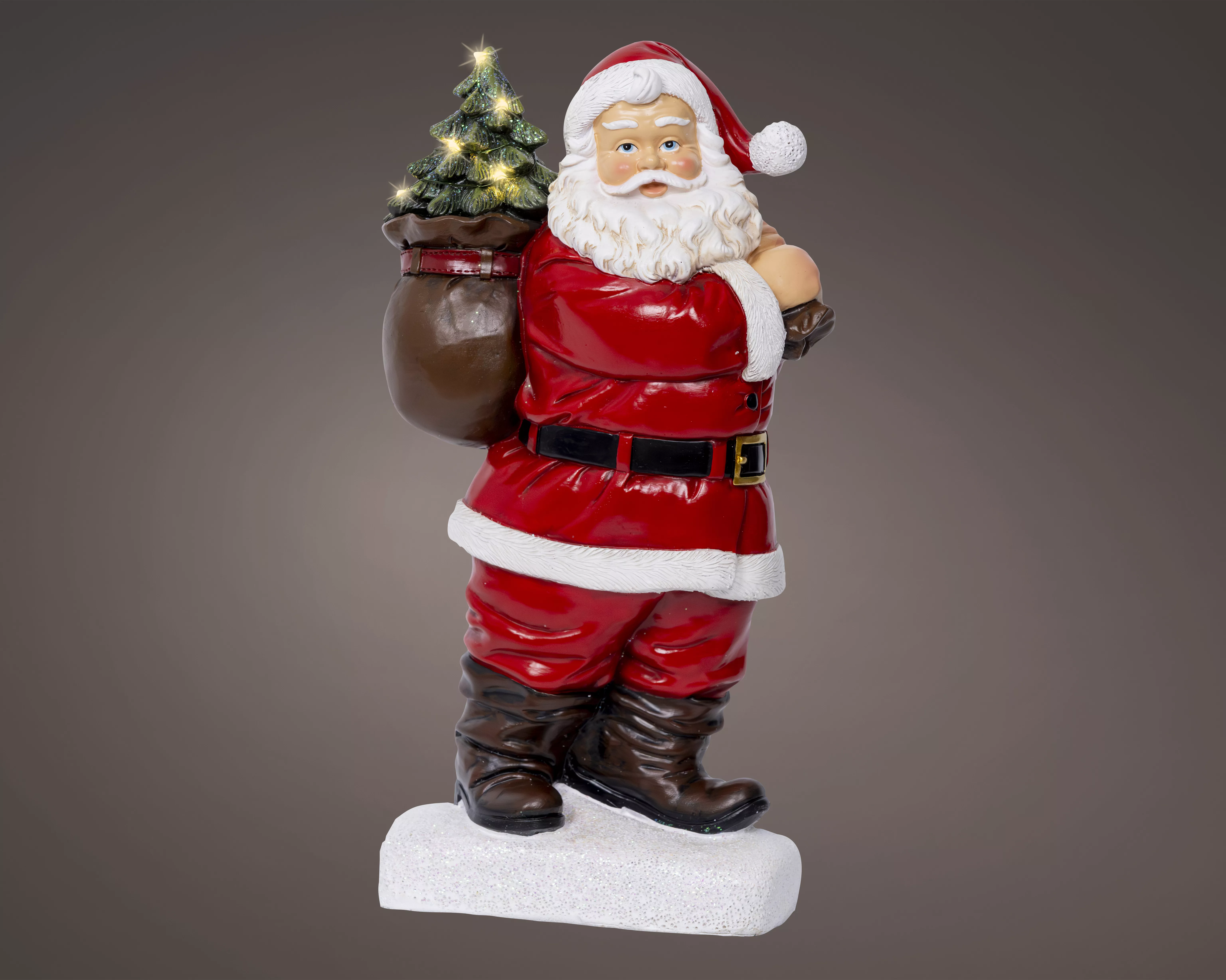 Figur Weihnachtsmann und LED CHRISTMAS
