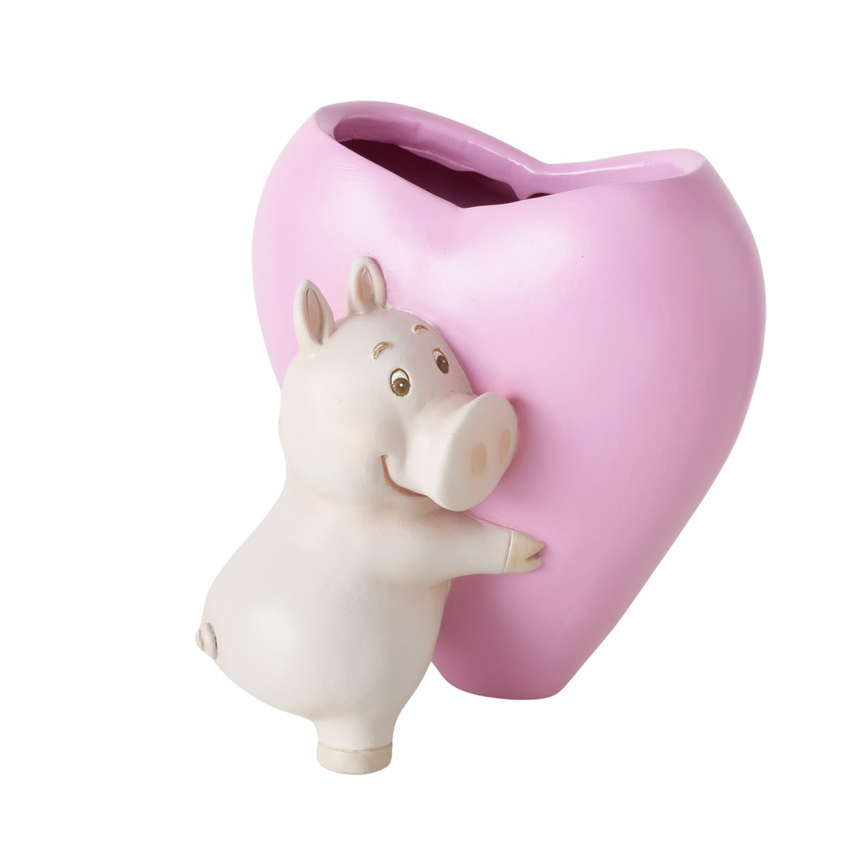 Vase Herz mit Schwein PIGGIE Vase Herz mit Schwein PIGGIE