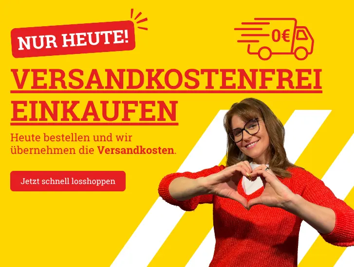 NUR HEUTE! Versandkostenfrei bestellen.