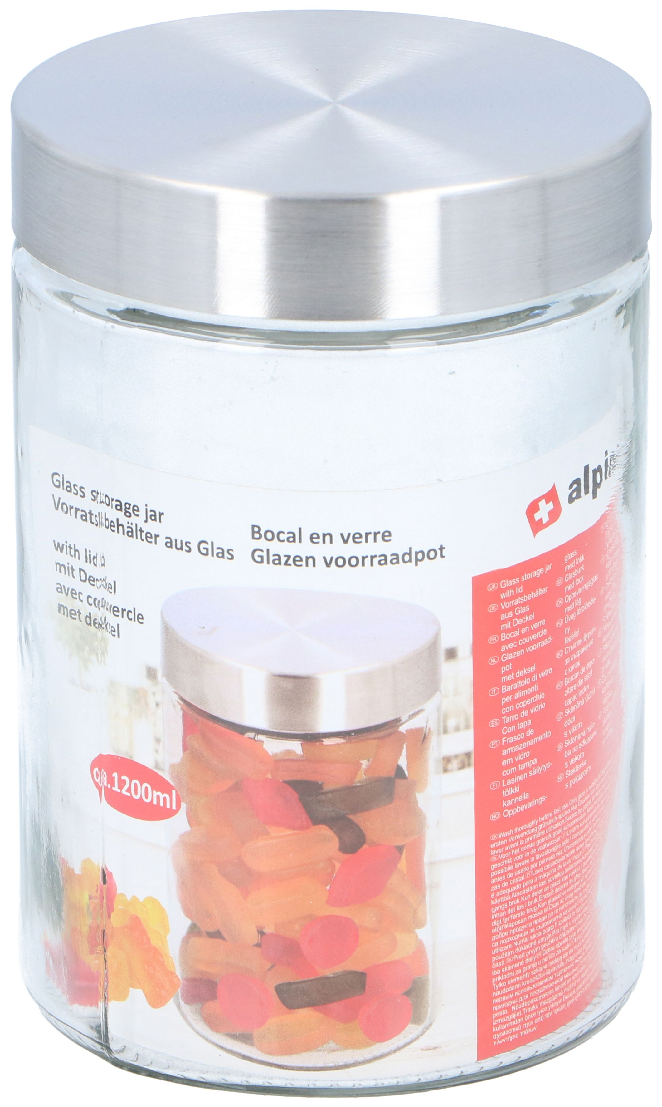 Aufbewahrungsglas 1,2 Liter ALPINA