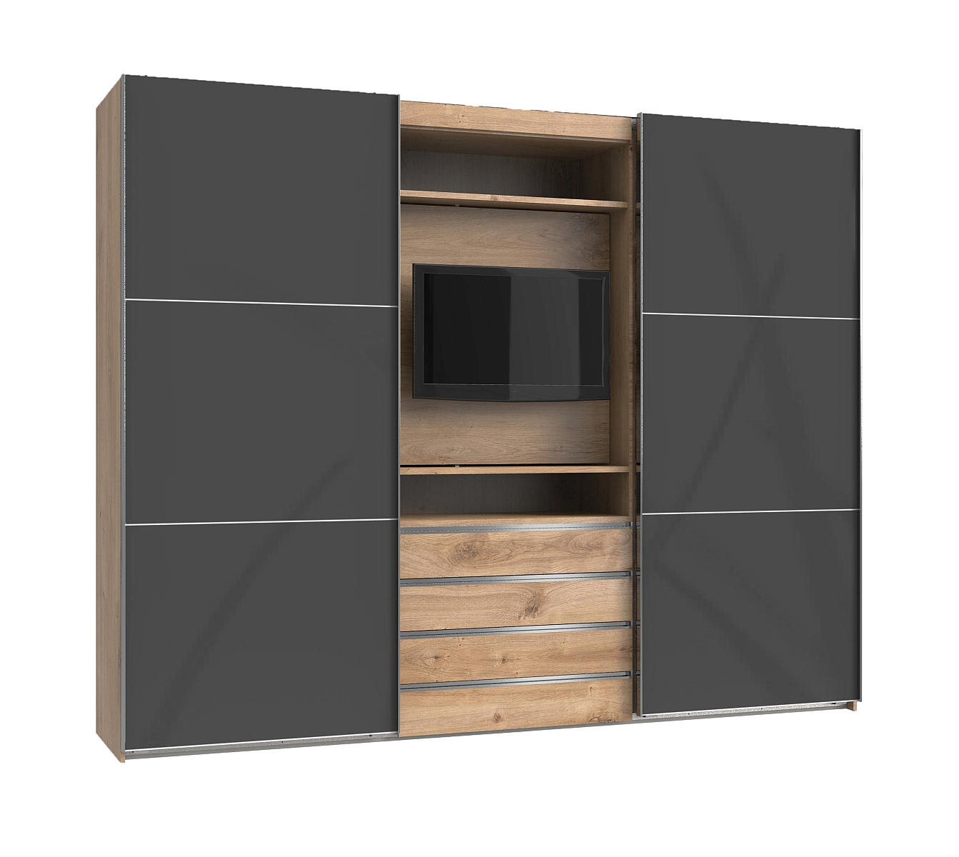 Funktions-TV-Schwebetürenschrank MAGIC GLAS Funktions-TV-Schwebetürenschrank MAGIC GLAS