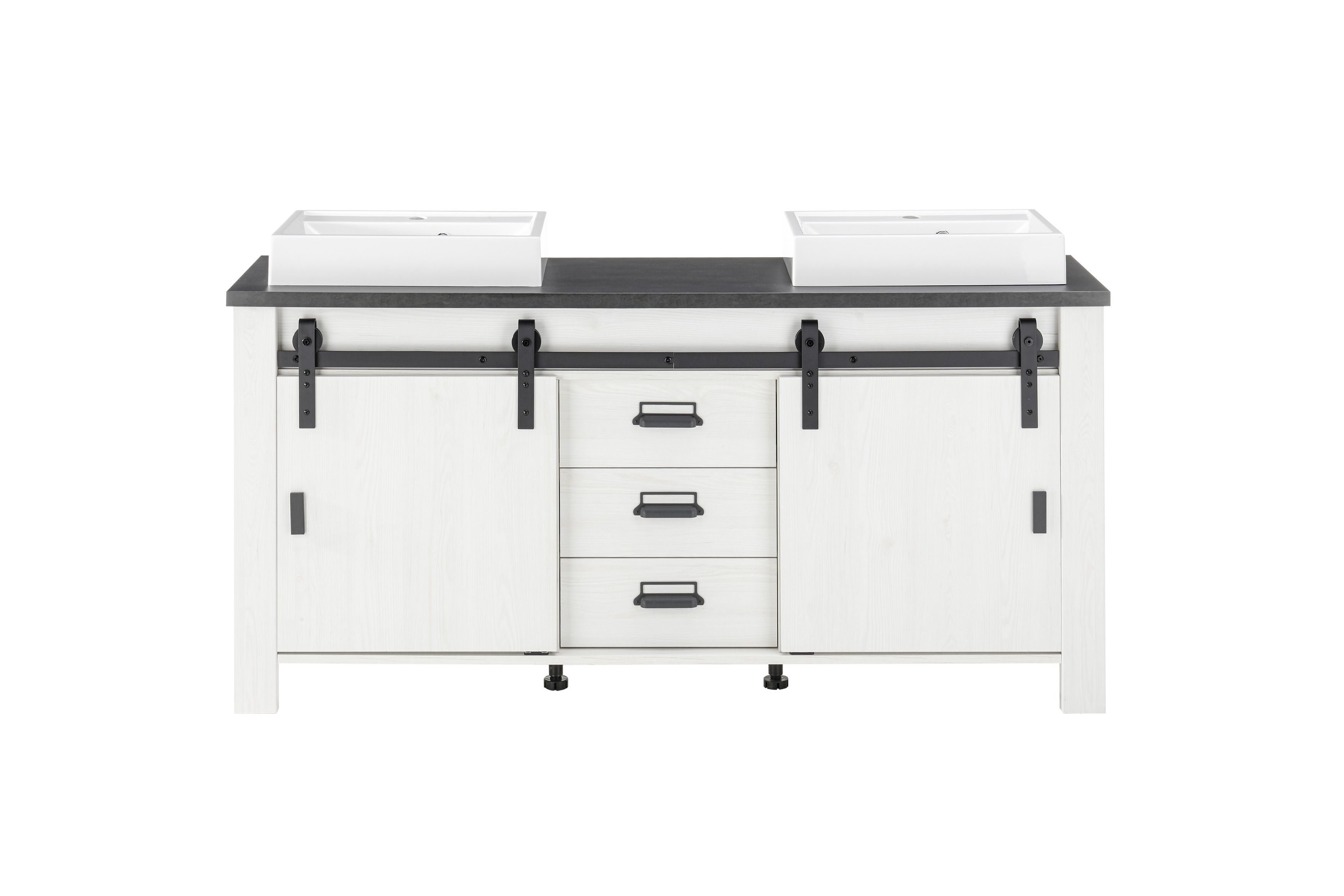 Unterschrank mit Doppelwaschbecken SHERWOOD Unterschrank mit Doppelwaschbecken SHERWOOD