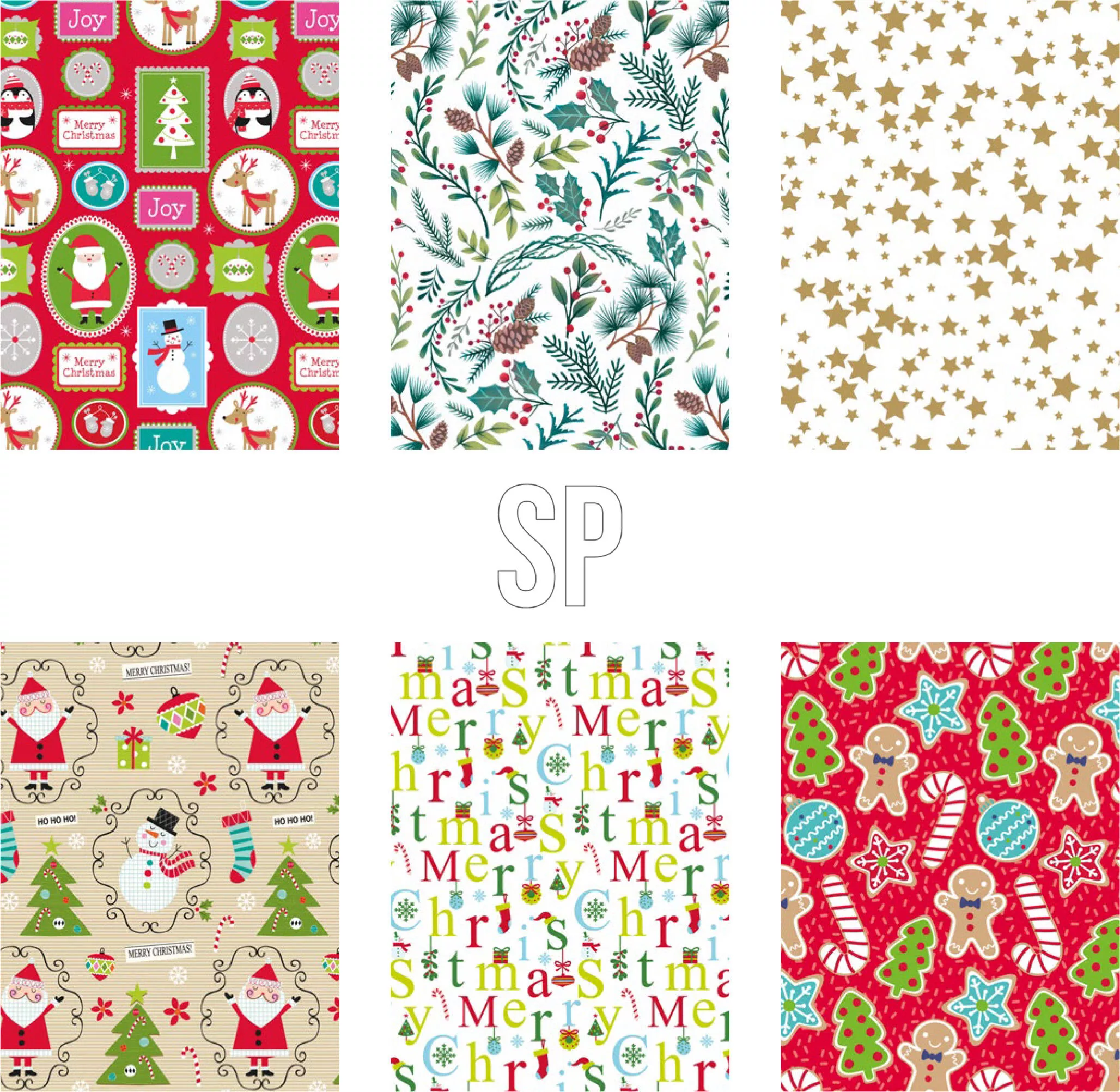 Geschenkpapierrolle CHRISTMAS