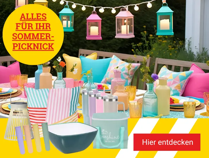 Alles für Ihr Sommer-Picknick! Jetzt shoppen>